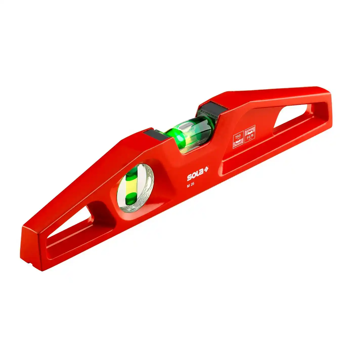 Accesorii si unelte de zugravit, gletuit - Nivela turnata, forma trapezoidala, M 25, SOLA
