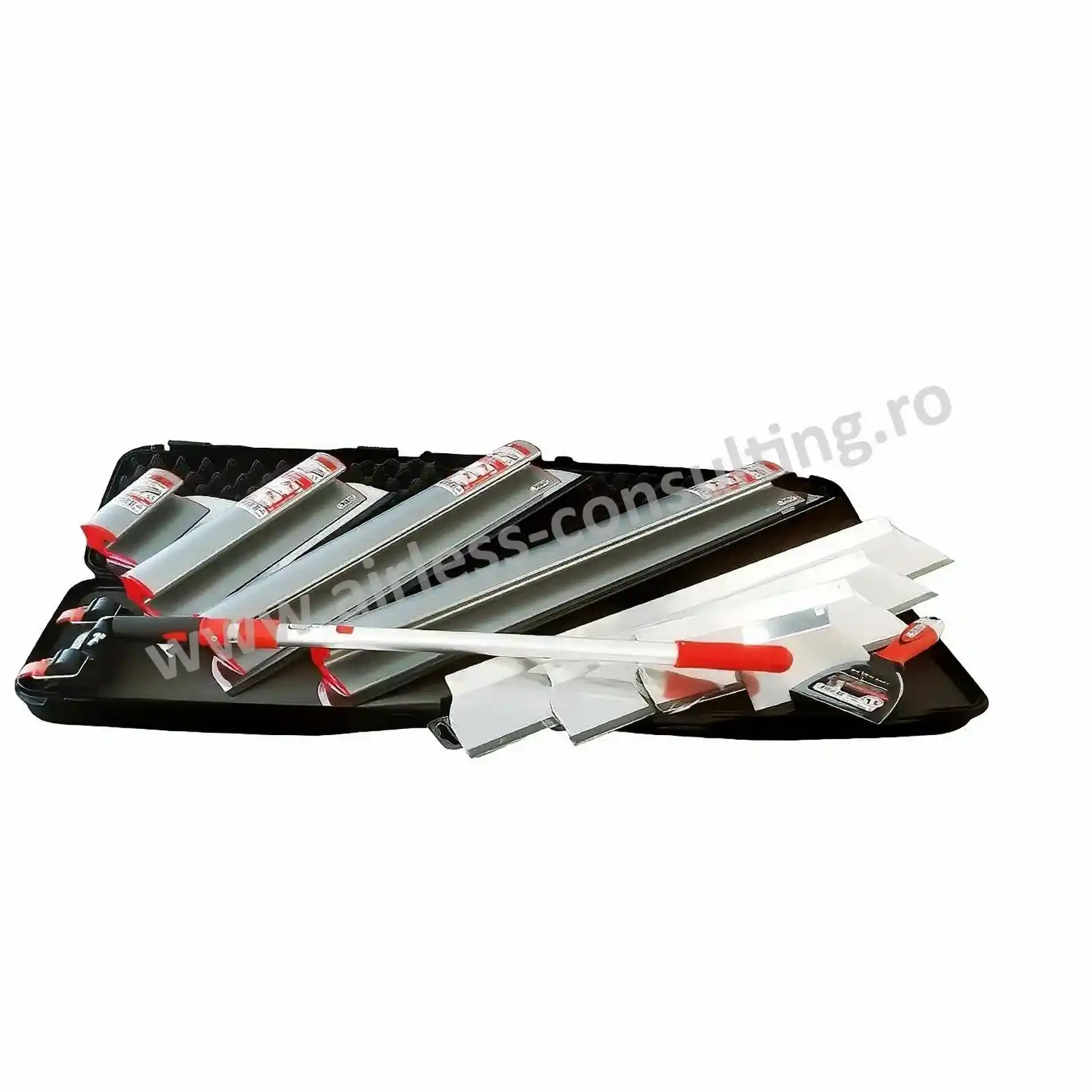 Pachet 4 gletiere 20/40/60/80 cm, OCAI, cu lame de schimb, prelungitor si spaclu [1]