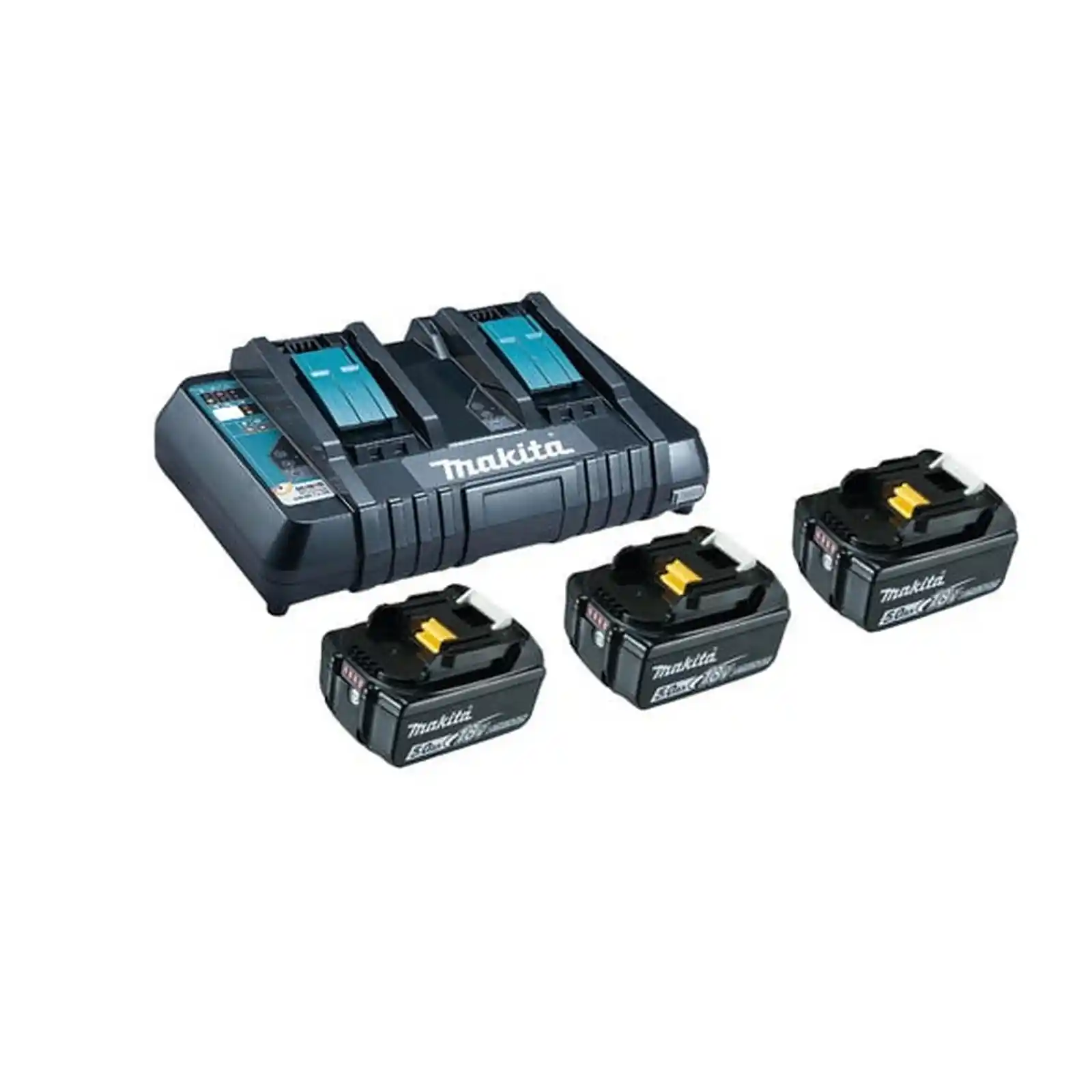 Incarcatoare Makita - Pachet acumulatori LXT - 3xBL1850B + DC18RD, Makita