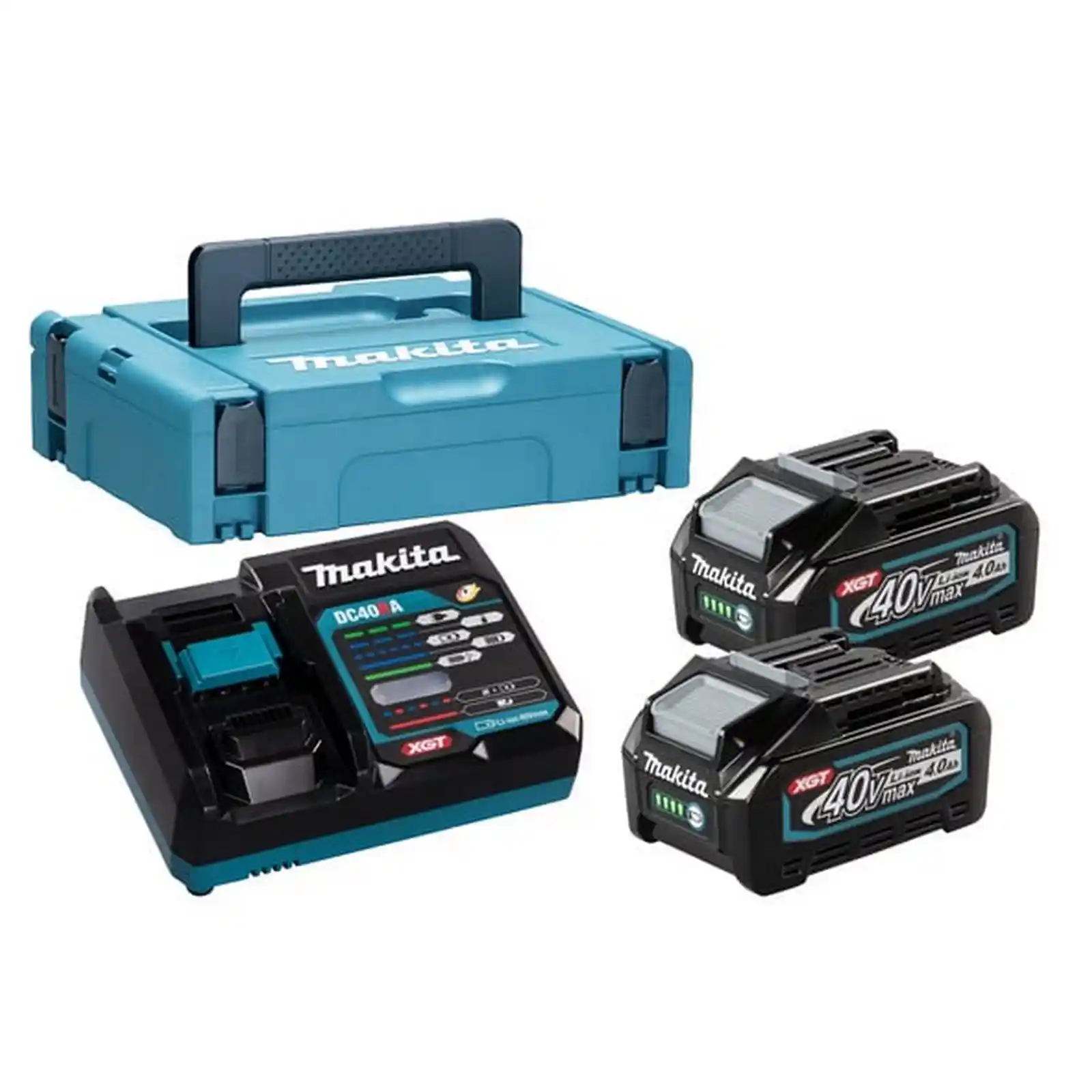 Accesorii Makita - Pachet acumulatori XGT - 2xBL4040 + DC40RA + MAKPAC1, Makita