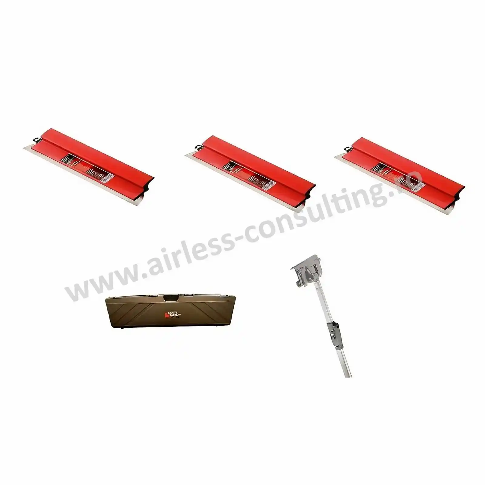 Pachet gletiere LOutil Parfait de 60, 80, 100 cm + prelungitor 2x1m si cutie de transport