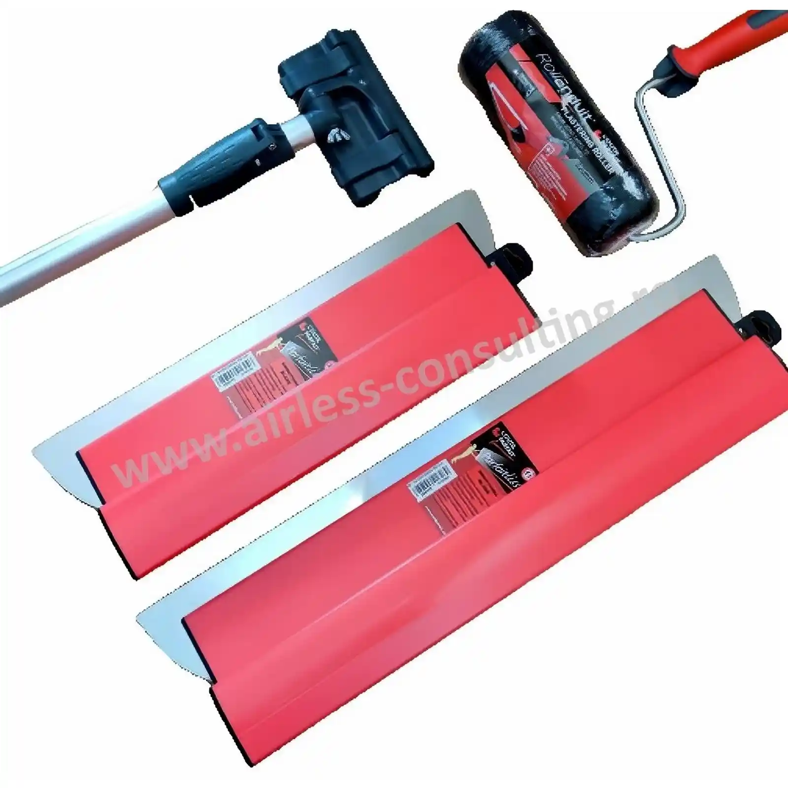 Accesorii si unelte de zugravit, gletuit - Pachet gletiere ParfaitLiss 45 cm, 60 cm, trafalet de glet 22 cm, prelungitor gletiere, LOutil Parfait