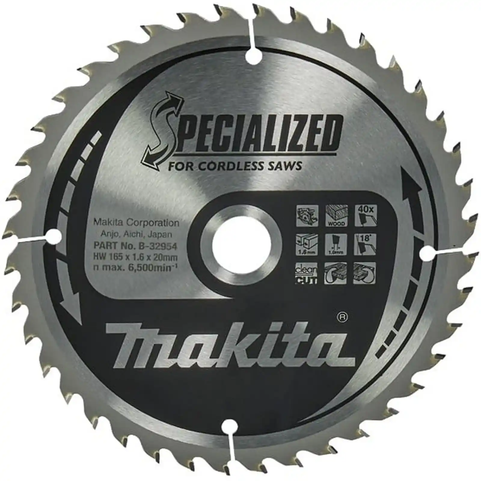 Accesorii Makita - PANZA CIRCULAR ACUM. LEMN 165X20X40, Makita