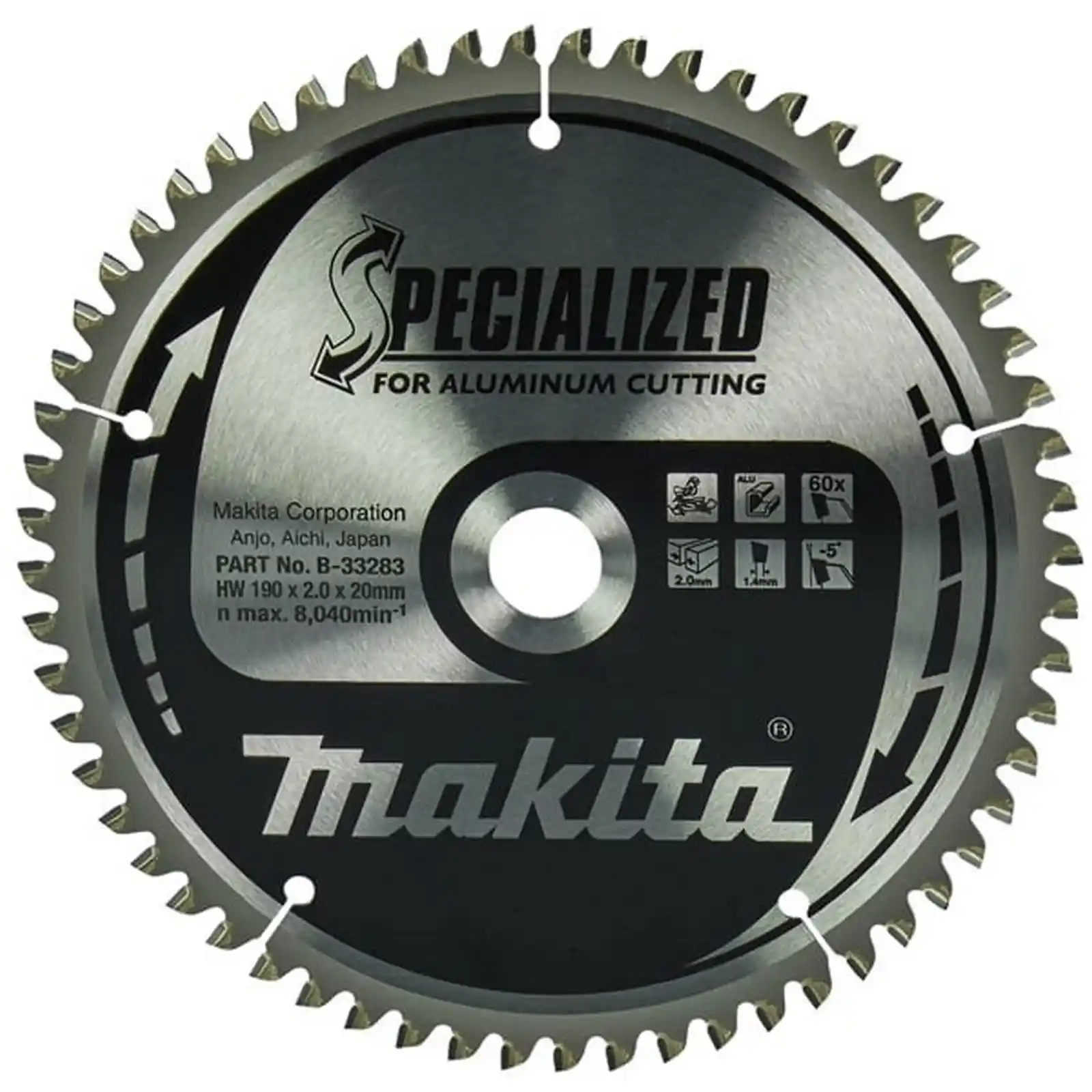 Accesorii Makita - PANZA CIRCULAR ALUMINIU 190X20X60, Makita