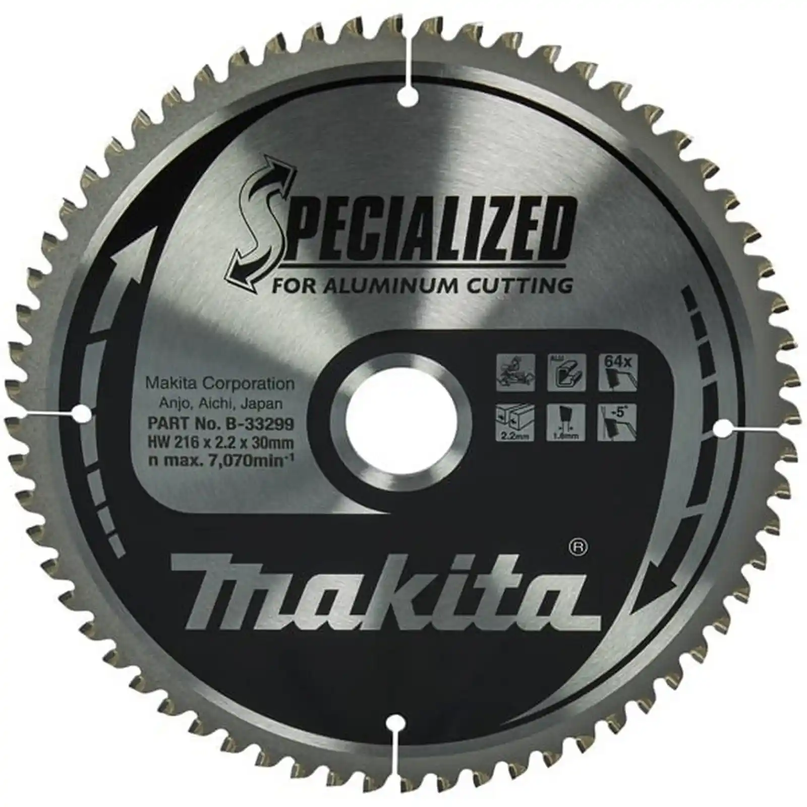 Accesorii Makita - PANZA CIRCULAR ALUMINIU 216X30X64, Makita