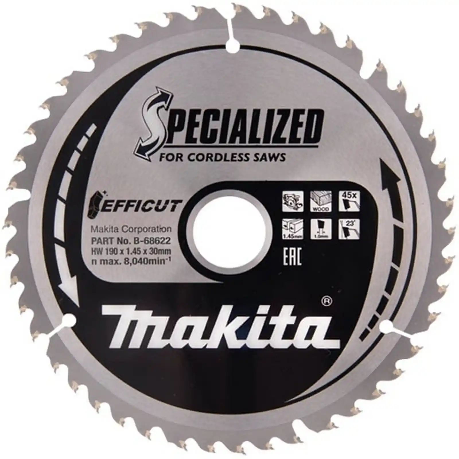 Promotii si oferte - PANZA CIRCULAR EFFICUT 190mm x 30mm, Makita