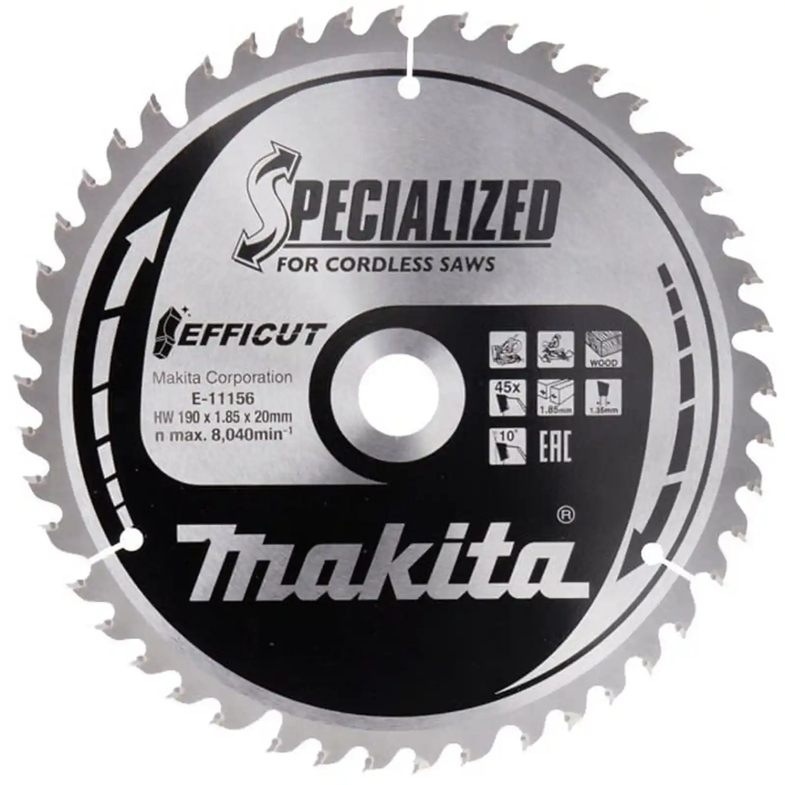 Accesorii Makita - PANZA CIRCULAR EFFICUT METAL 190X20X45T, Makita