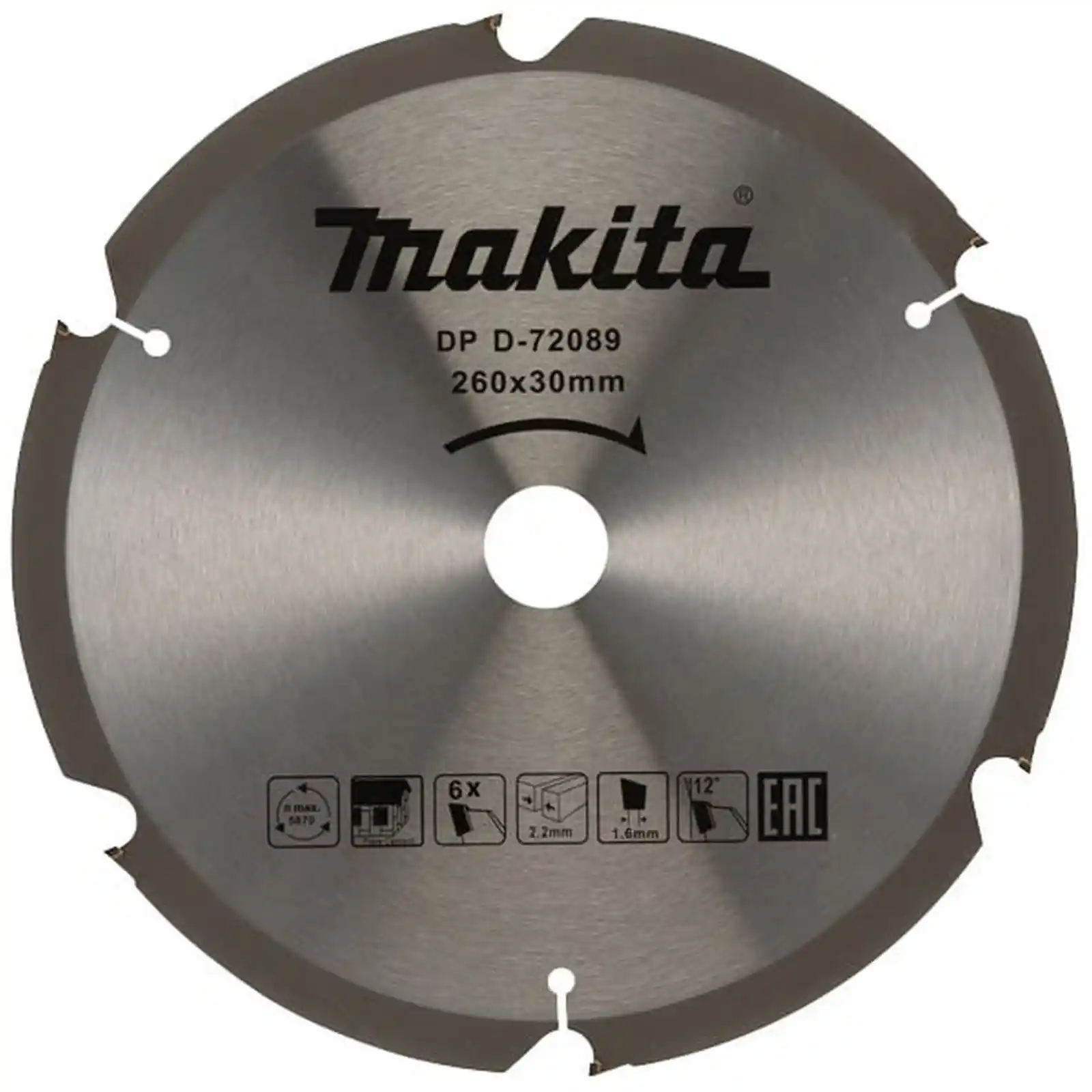 Accesorii Makita - PANZA CIRCULAR FIBROCIMENT 260X30X6 T, Makita