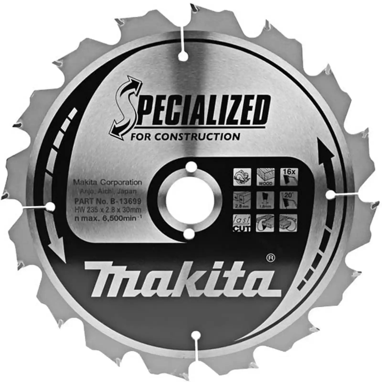 Promotii si oferte - PANZA CIRCULAR LEMN/CUIE 235X30X16, Makita