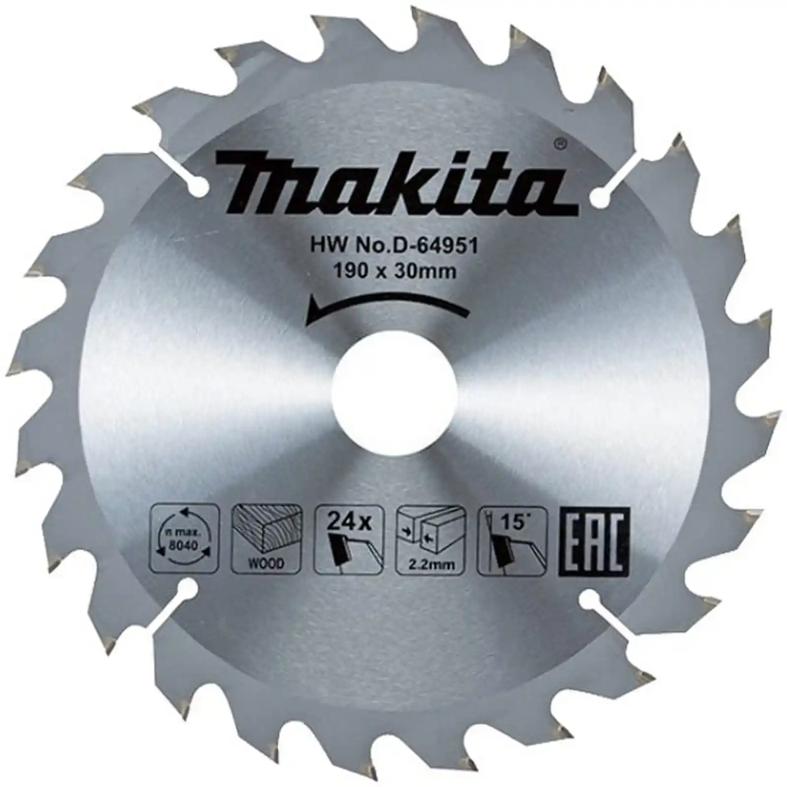 Accesorii Makita - PANZA CIRCULAR LEMN STANDARD 190X30X24, Makita