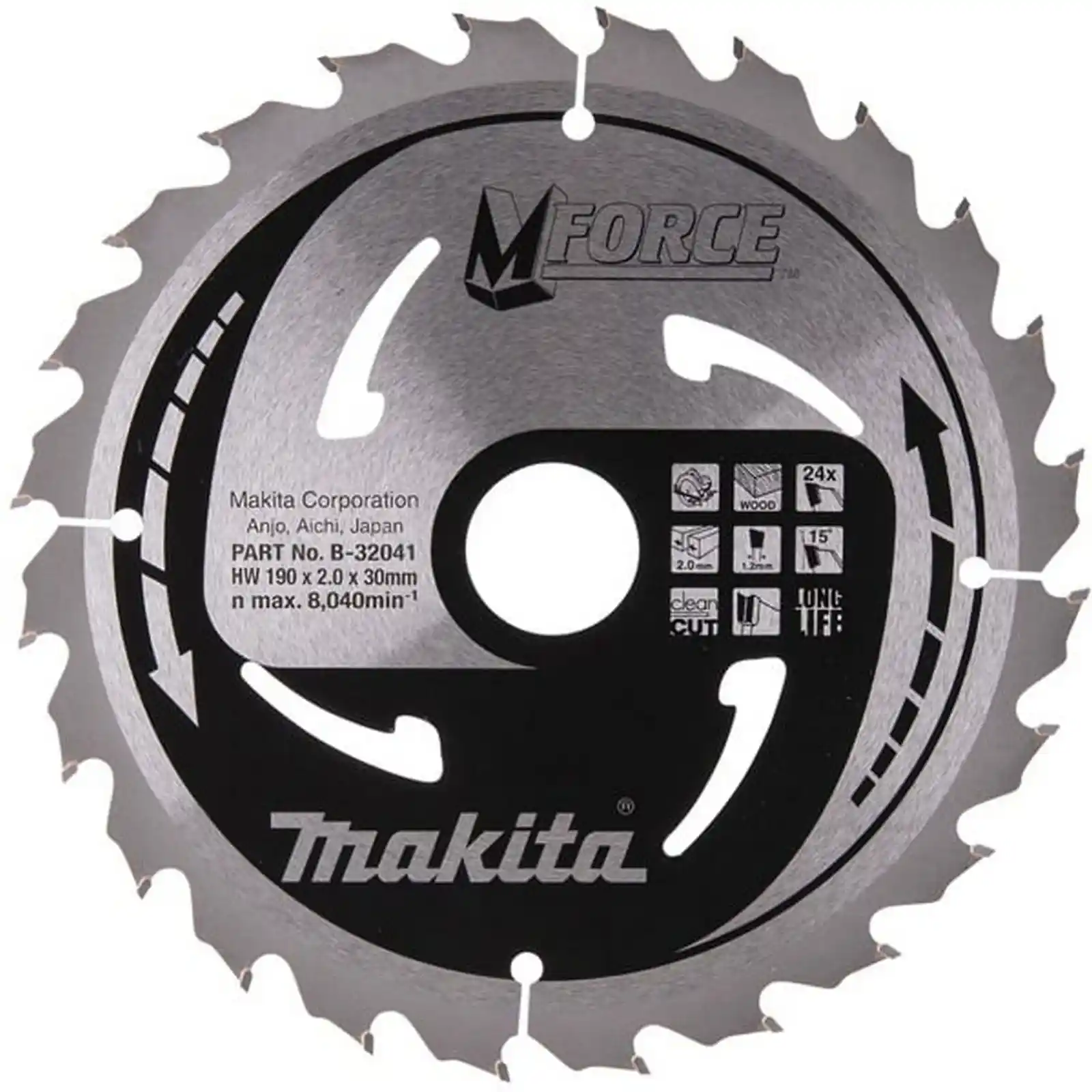 Accesorii Makita - PANZA CIRCULAR M-FORCE LEMN 190X30X24, Makita