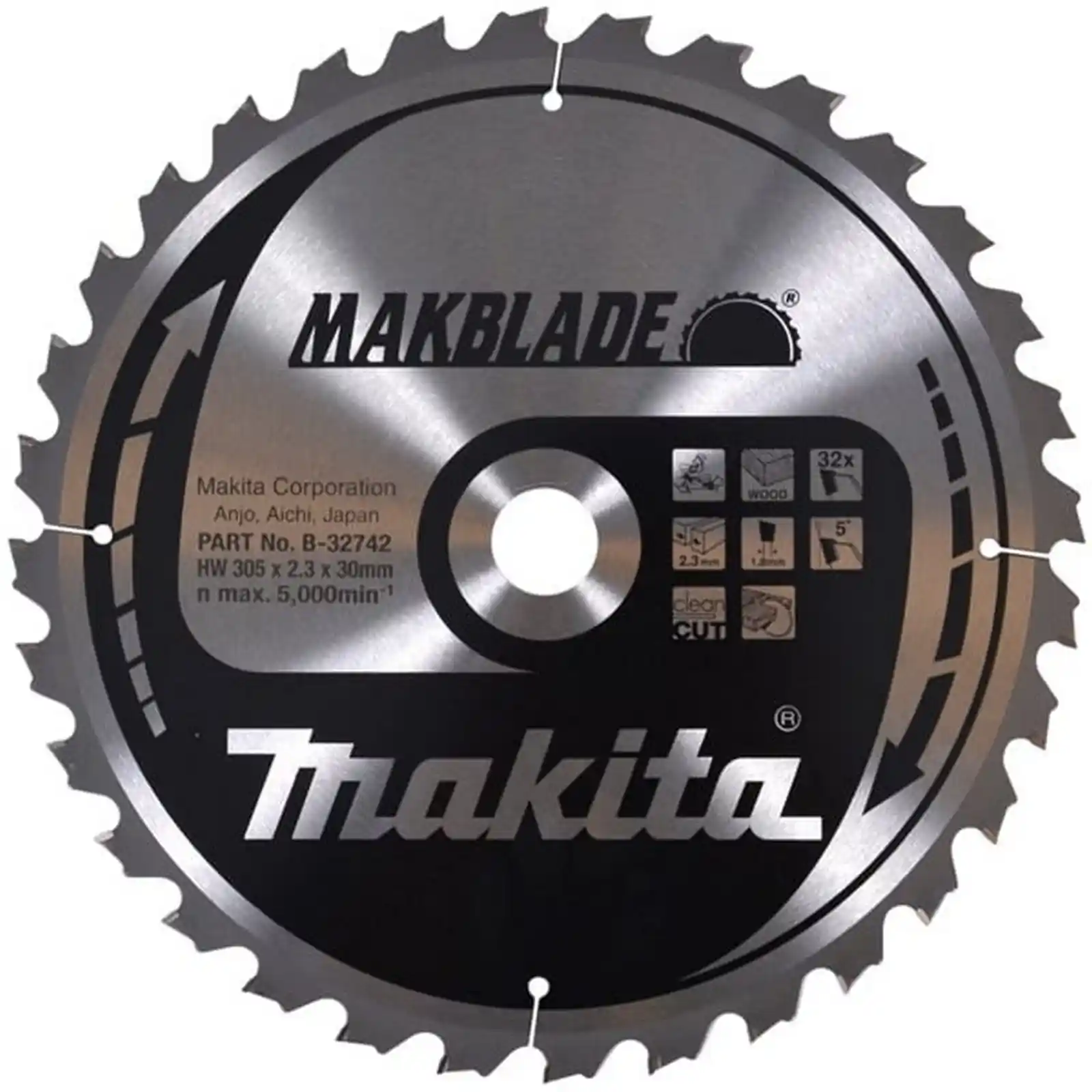Accesorii Makita - PANZA CIRCULAR MAKBLADE LEMN 305X30X32, Makita