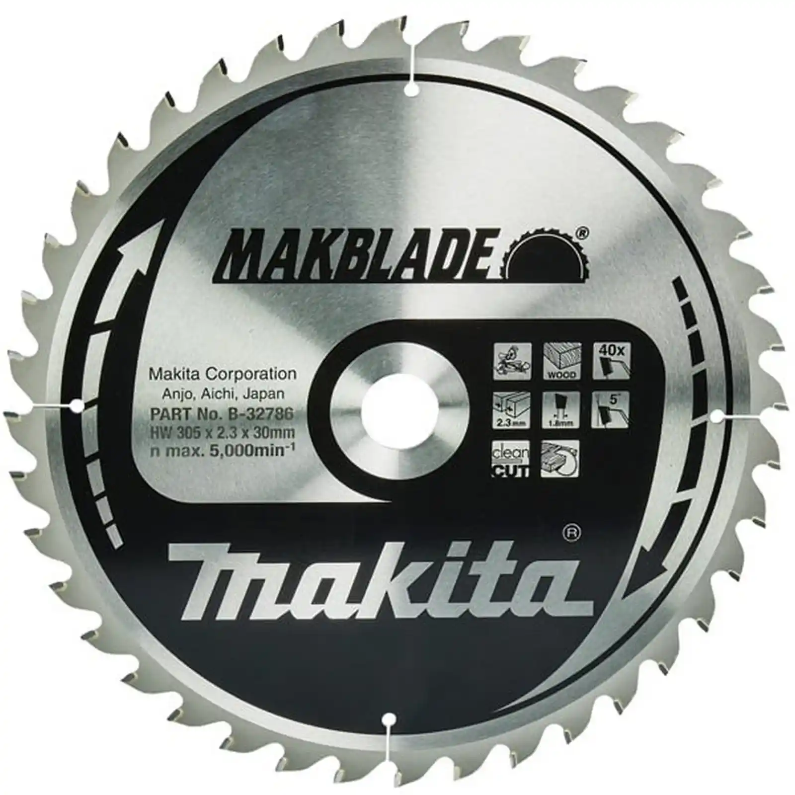 Accesorii Makita - PANZA CIRCULAR MAKBLADE LEMN 305X30X40, Makita