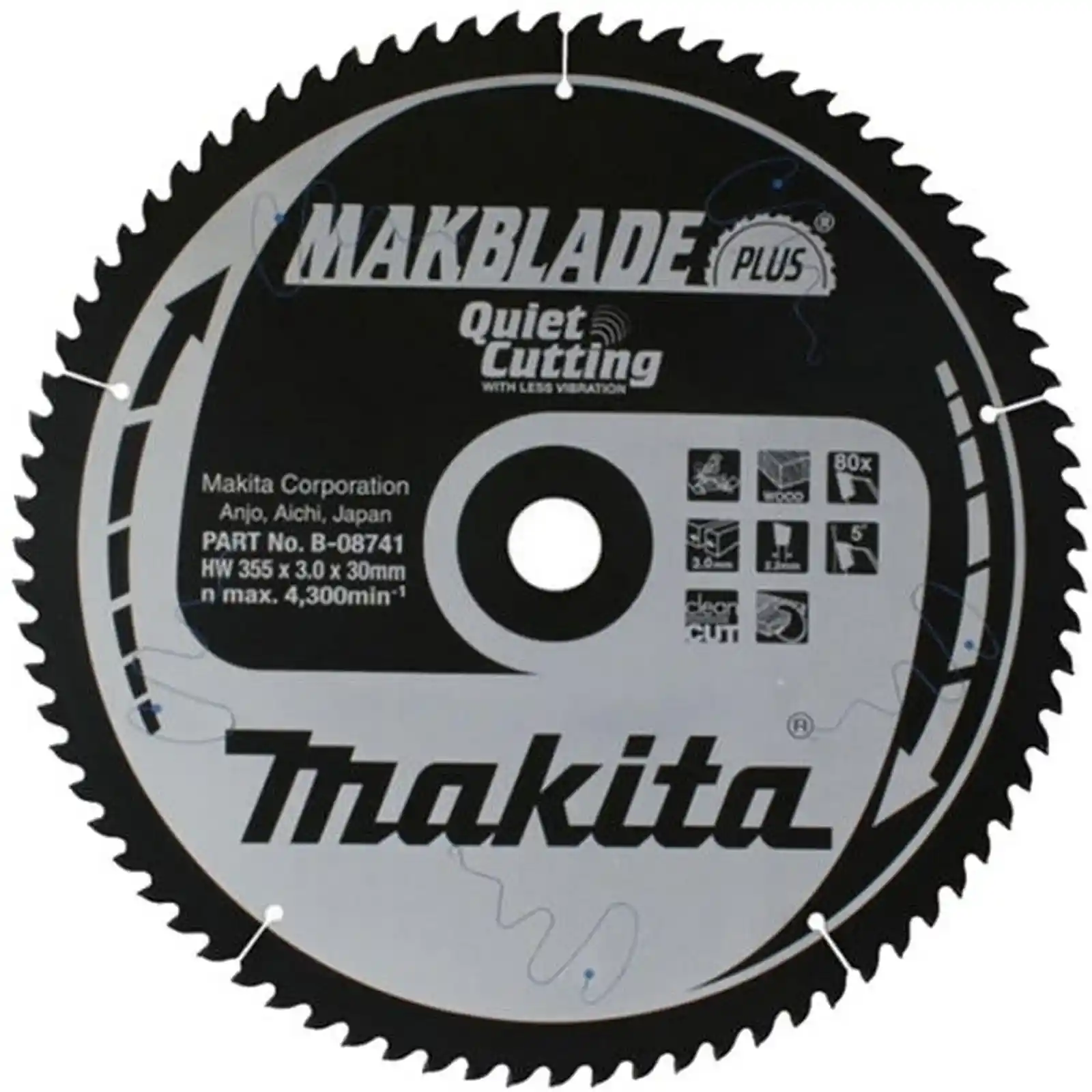 Promotii si oferte - PANZA CIRCULAR MAKBLADE+ LEMN 355X30X80T, Makita