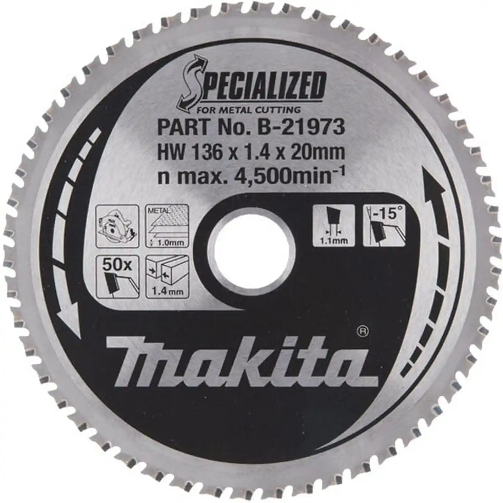 Accesorii Makita - PANZA CIRCULAR METAL/OTEL 136X20X50, Makita