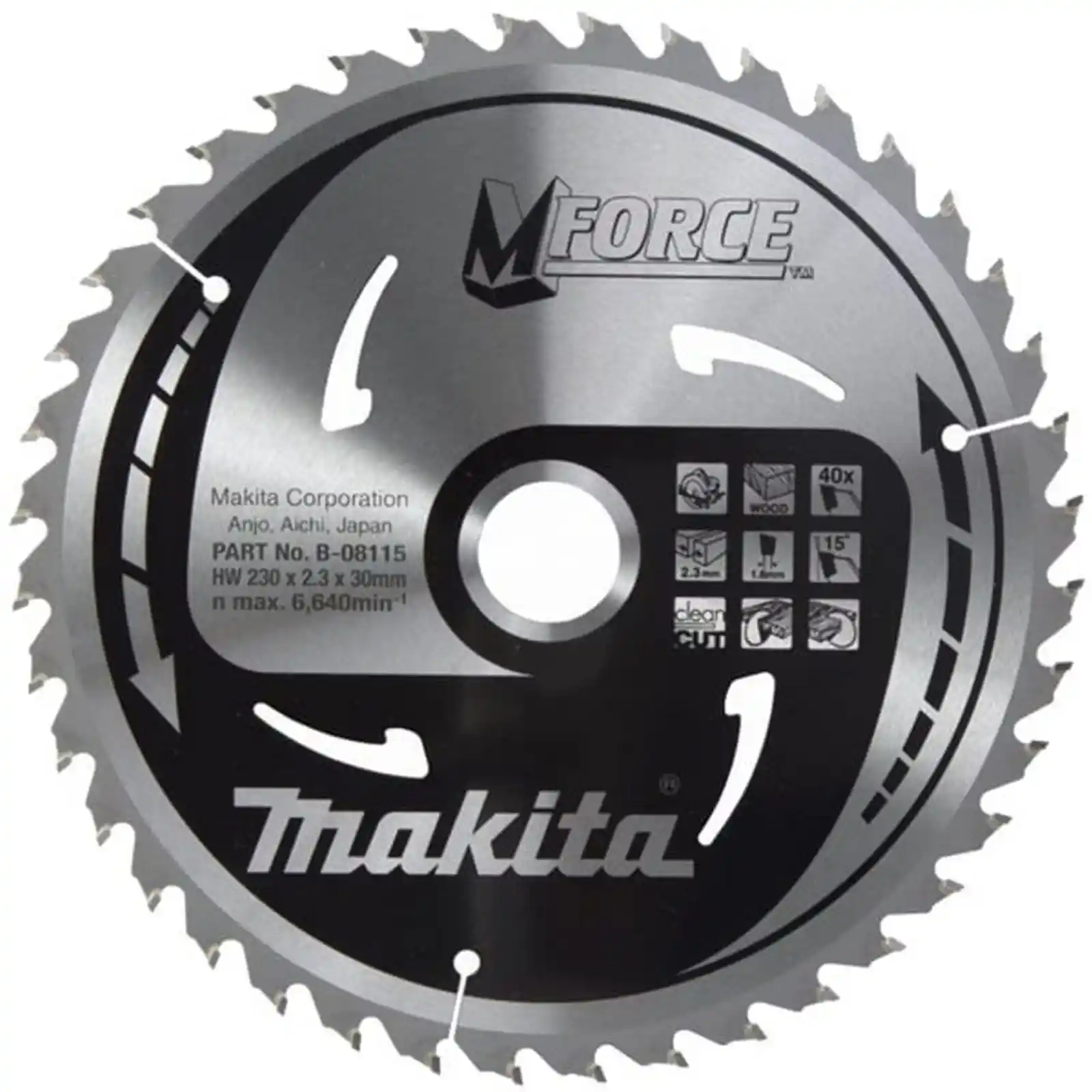 Promotii si oferte - PANZA CIRCULAR MFORCE 230X30X40TH LEMN F, Makita