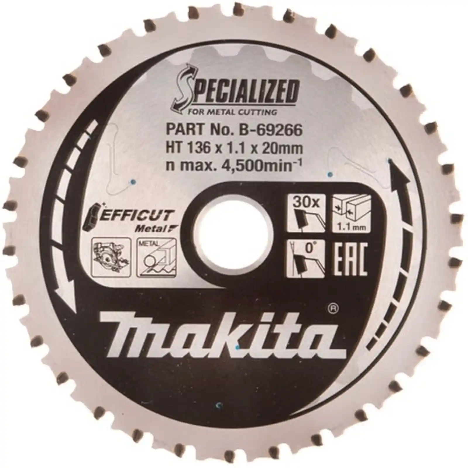 Accesorii Makita - PANZA CIRCULAR TIP EFFICUT 136mm x 20mm, Makita