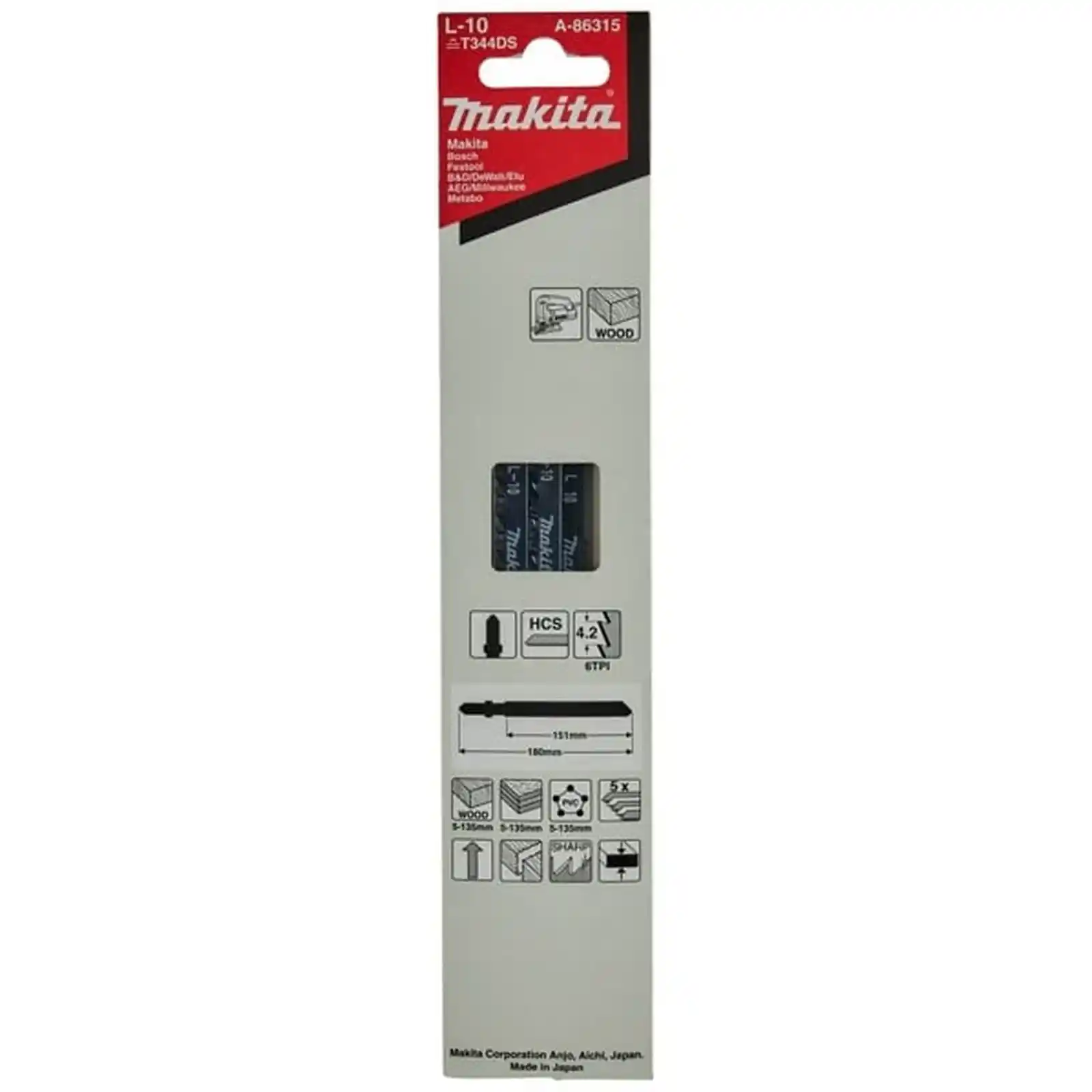 Accesorii Makita - PANZA PENDULAR HCS LEMN 6X151X8, Makita