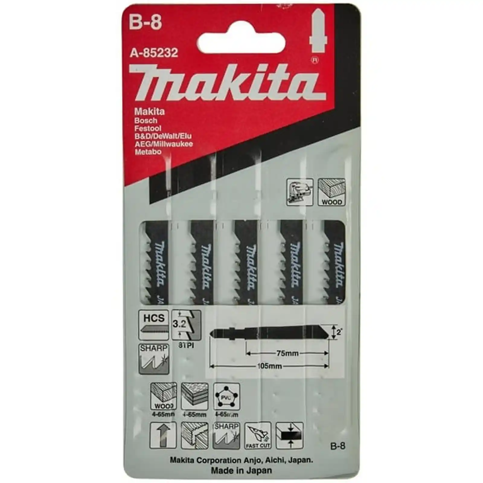 Accesorii Makita - PANZA PENDULAR HCS LEMN 8X105X8, Makita