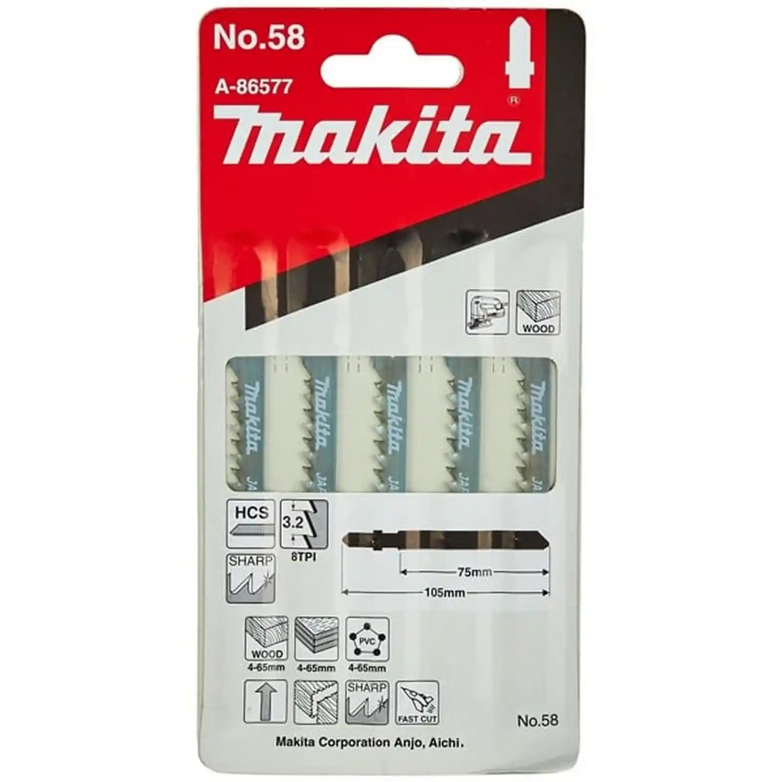Accesorii Makita - PANZA PENDULAR HCS LEMN 8X105X8, Makita