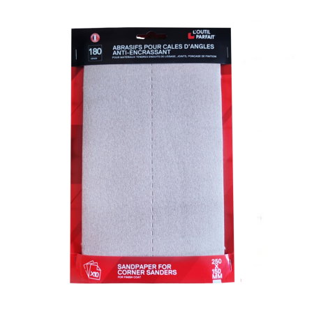 Accesorii si unelte de zugravit, gletuit - Panze abrazive, rezerva pentru slefuitorul de colt manual, granulatie P180, 10buc/set