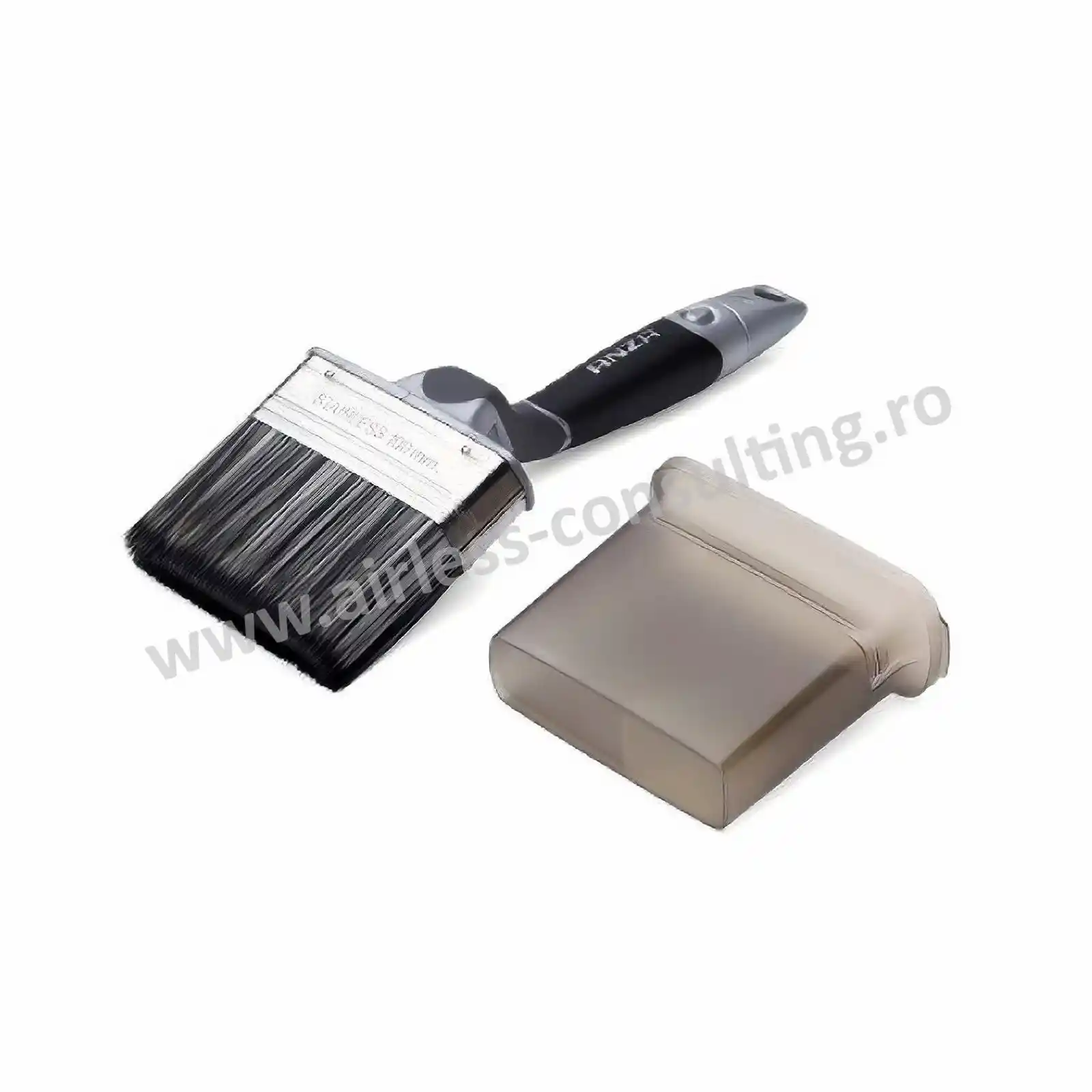 Pensule profesionale de zugravit si vopsit - Pensula, Anza, Platinum Angled Outdoor 10 cm