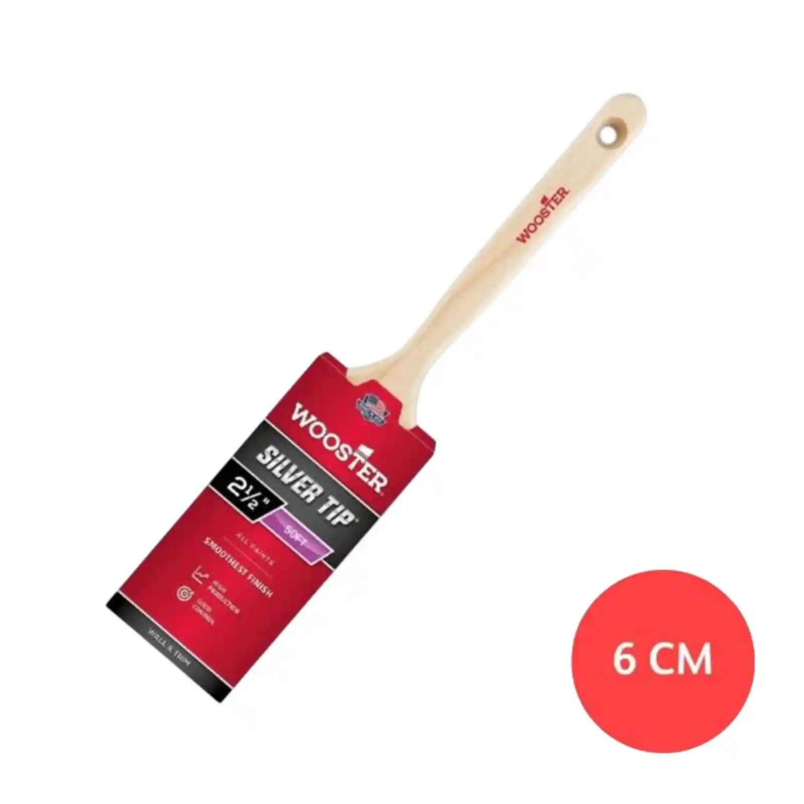 Pensule profesionale de zugravit si vopsit - Pensula dreapta Silver Tip, 6.5 cm, Wooster®