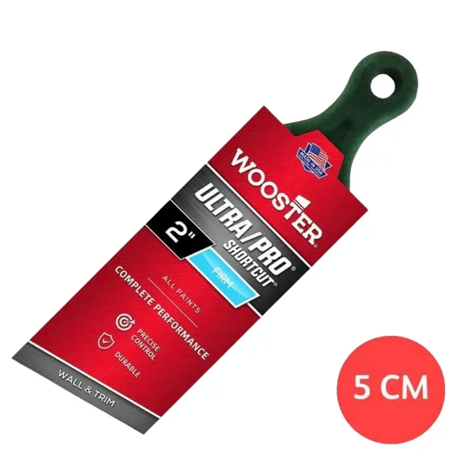 Pensule profesionale de zugravit si vopsit - Pensula Ultra Pro Firm, 5 cm, Scurt, Wooster