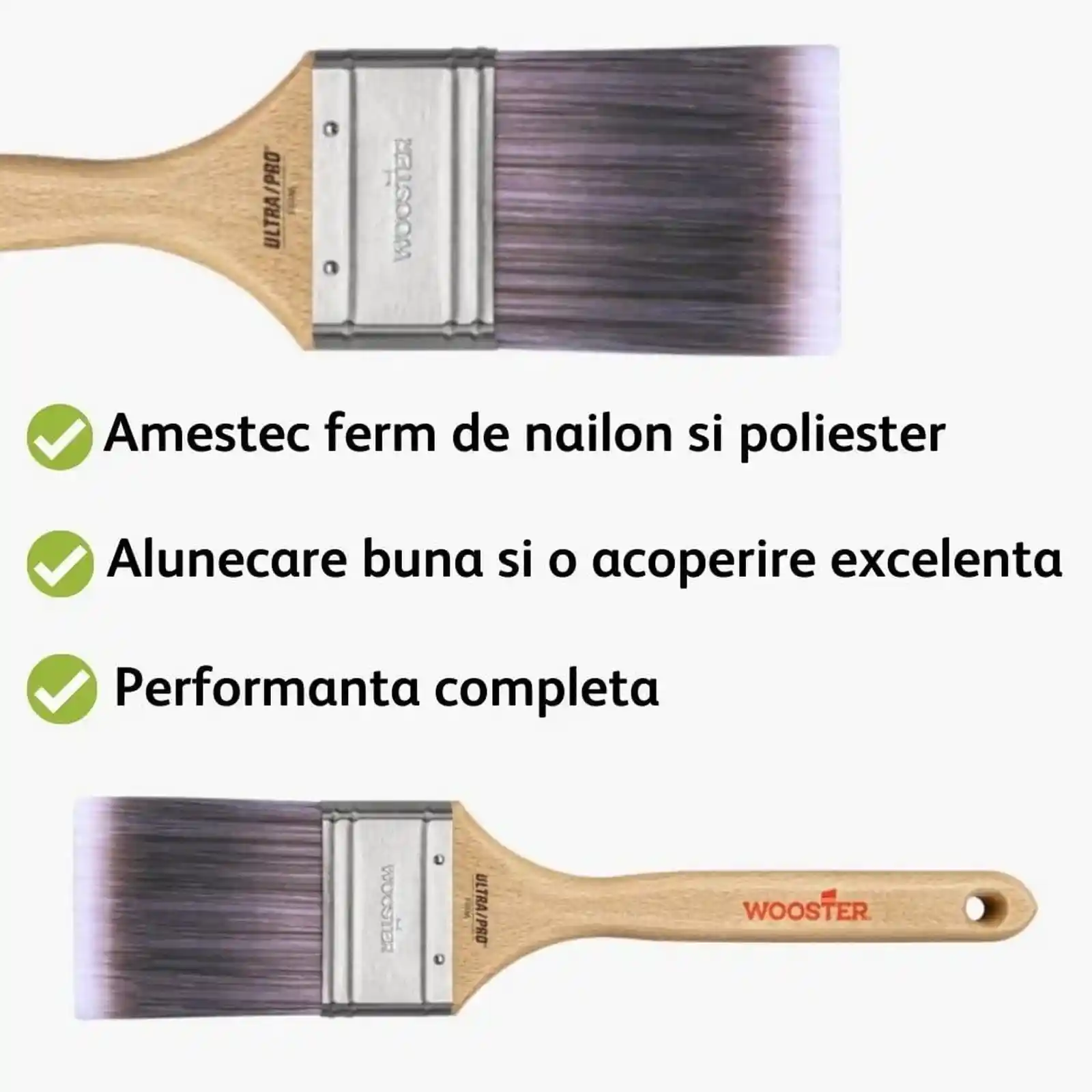Pensula Ultra Pro Firm, 6.5 cm, Drept, Wooster [1]