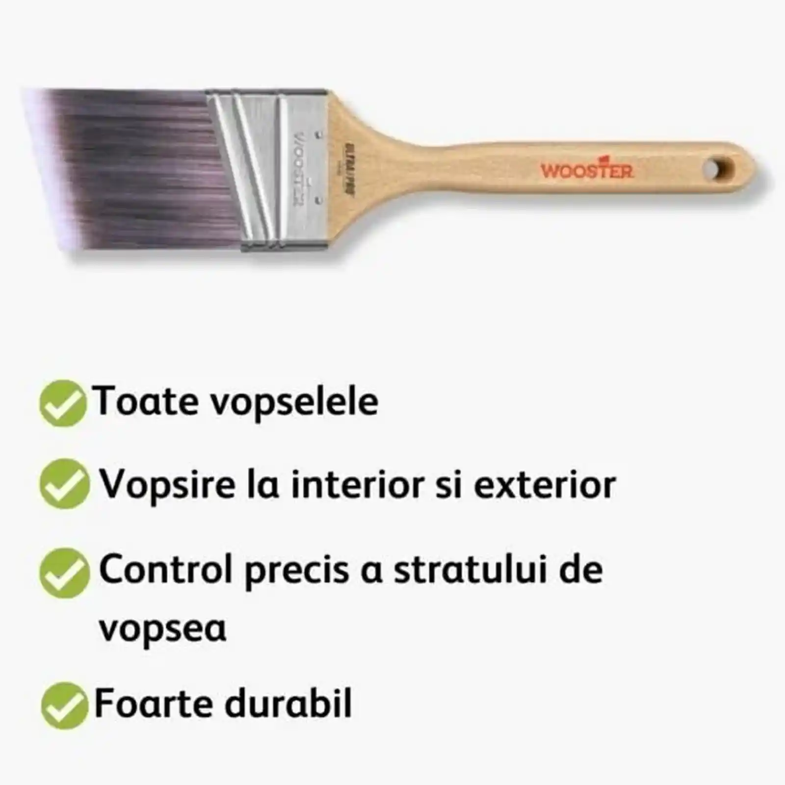 Pensula Ultra Pro Firm, 7.5 cm, Unghi, Wooster [1]