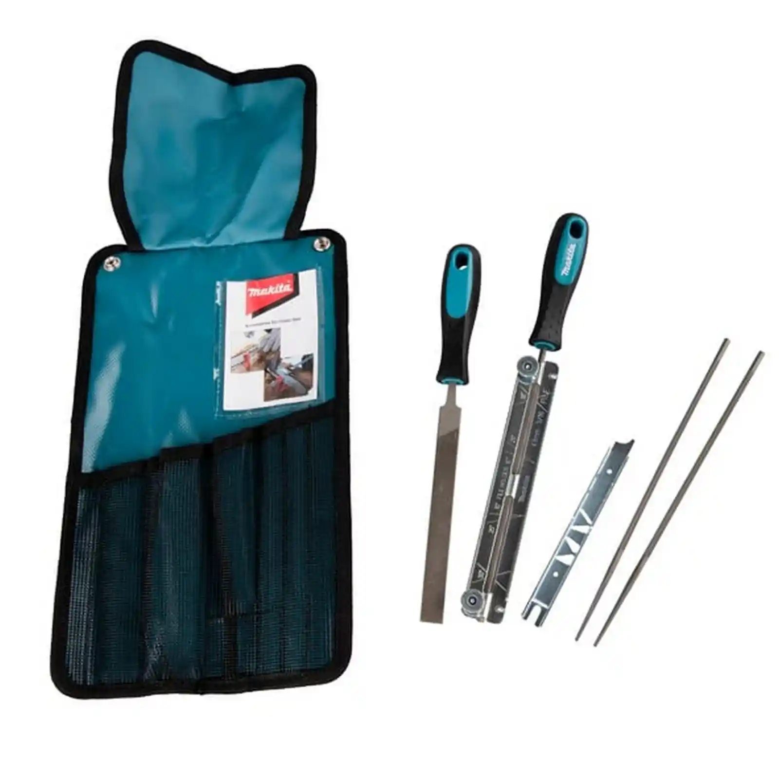Daltuire Makita - Pila rotunda 4,8 mm (3 buc.) / Pila lata / Maner (2 buc.) / Limitator de adancime / Husa textila, Makita