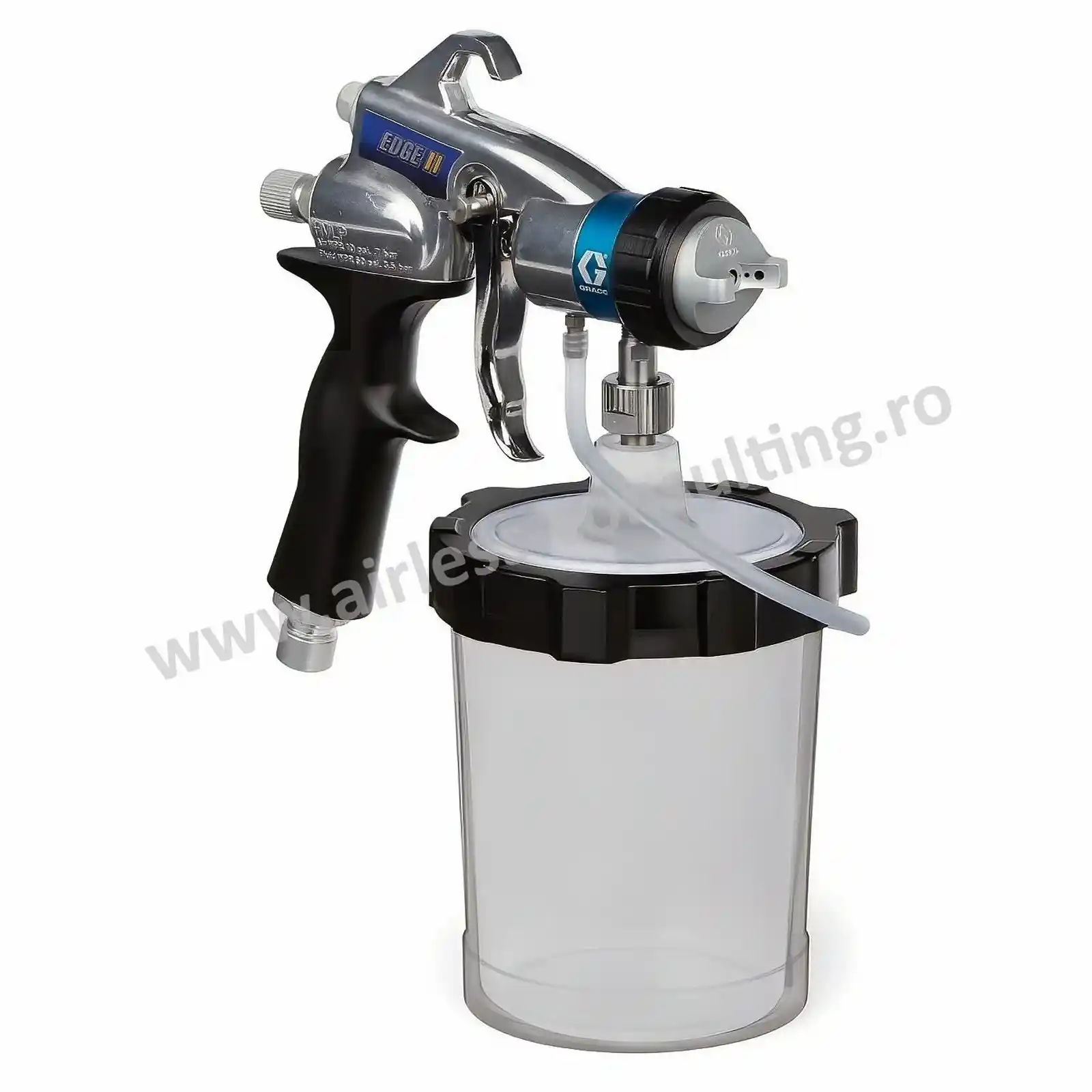 Pistol, sistem de vopsit HVLP - Pistol de vopsit HVLP, EDGE II, Graco, cu sistem Flexliner