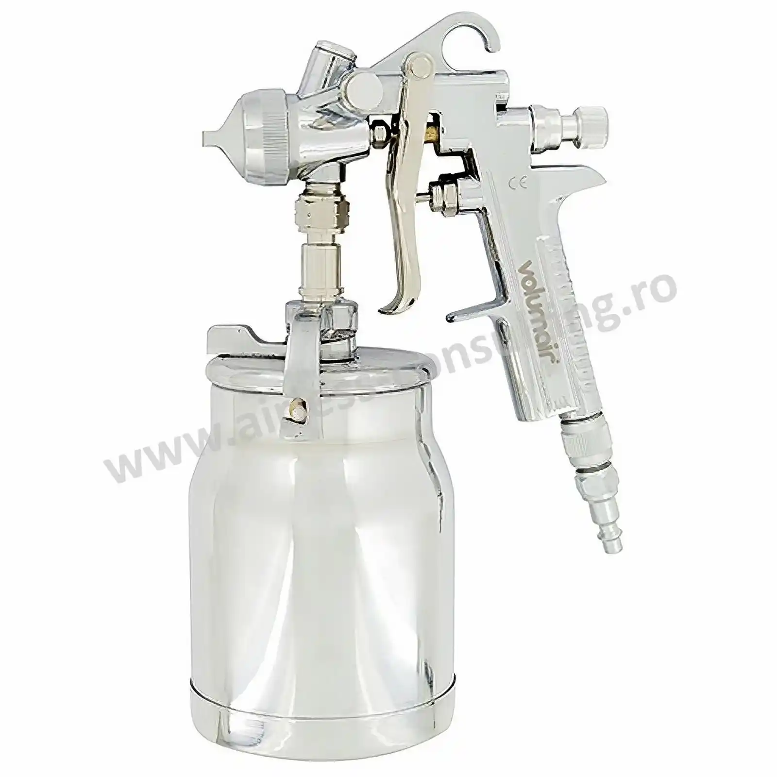Pistoale pneumatice Euromair - Pistol de vopsit pneumatic, profesional, Euromair, AC 10A, 1 L, duza 1.75 mm