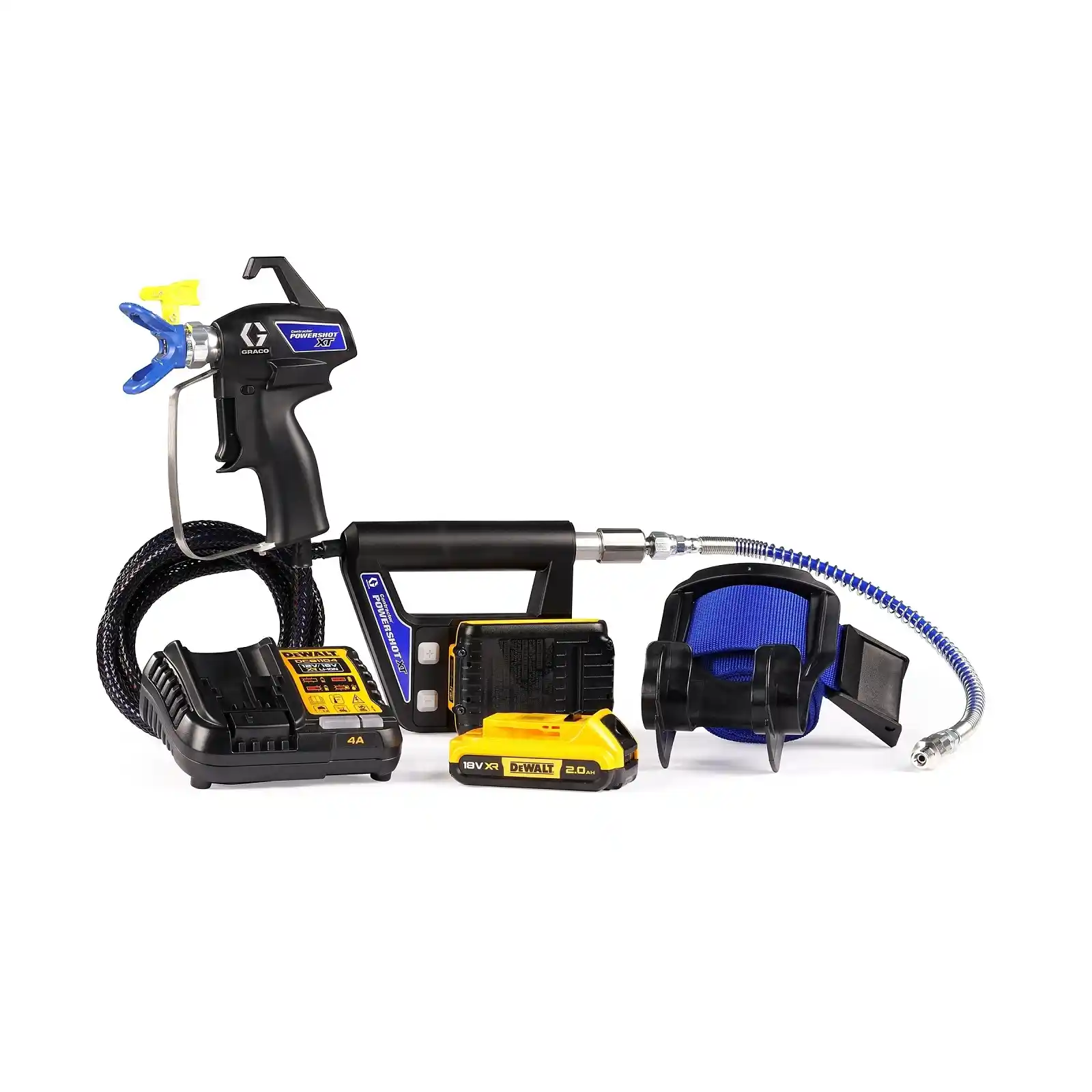 Pistol Graco airless - Pistol de vopsit, zugravit Contractor PowerShot XT, Graco ( fara display) airless, cu acumulator DeWalt