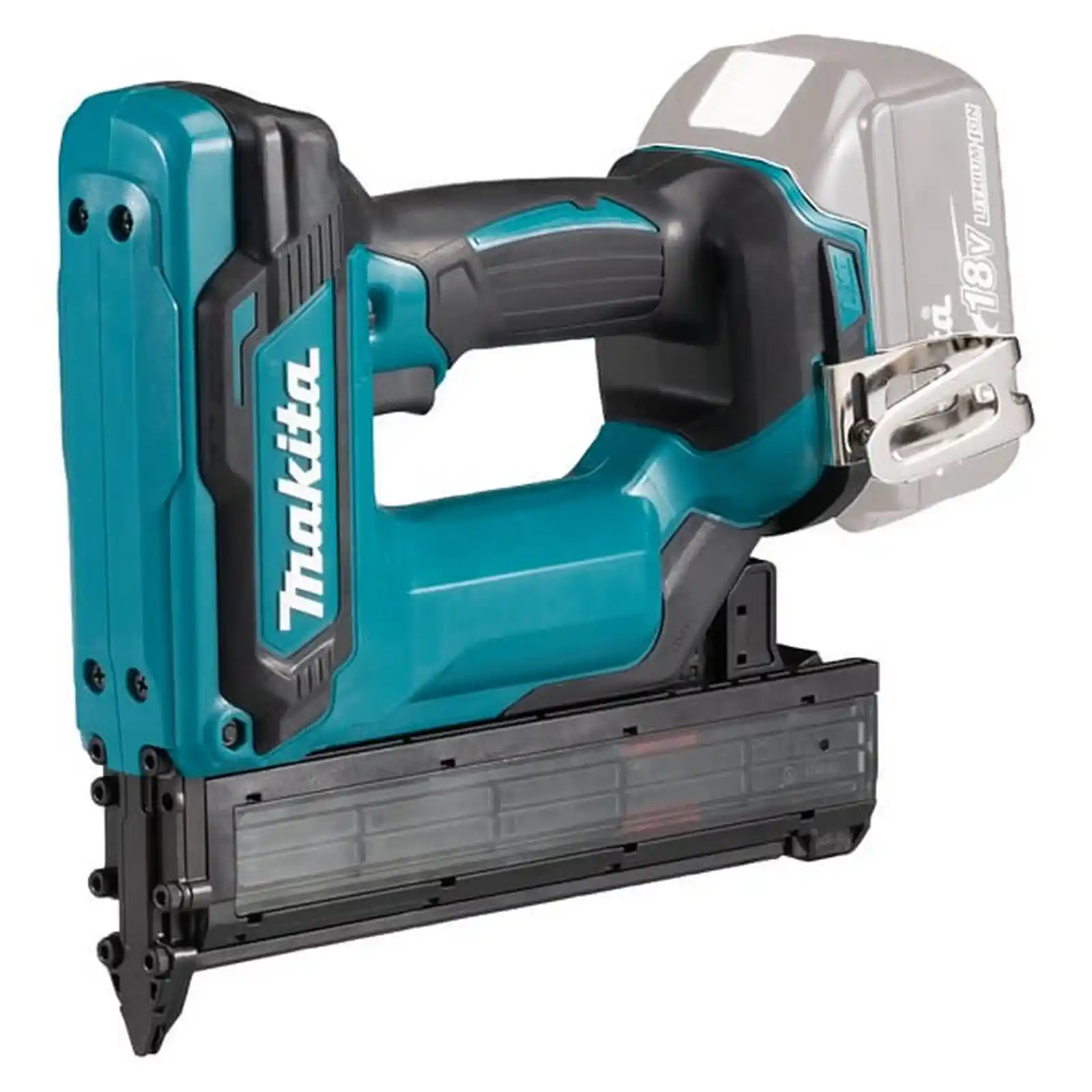 Unelte si scule Makita - Pistol pentru cuie cu jumatate de cap compatibil cu acumulatori Li-Ion LXT 18V, Makita