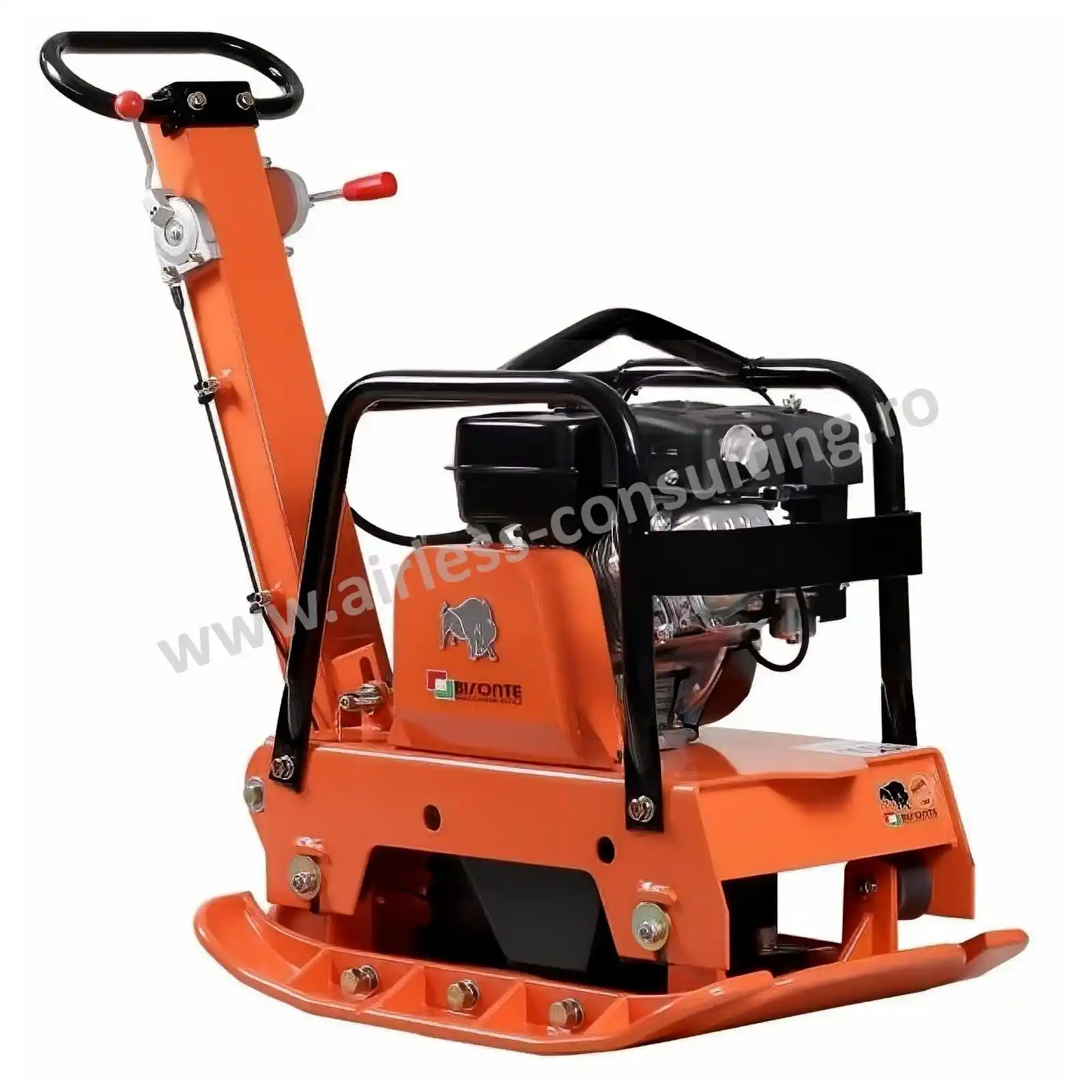 Utilaje profesionale constructii - Placa compactoare reversibila, PCR160 H, Bisonte, benzina, 5.5 cp