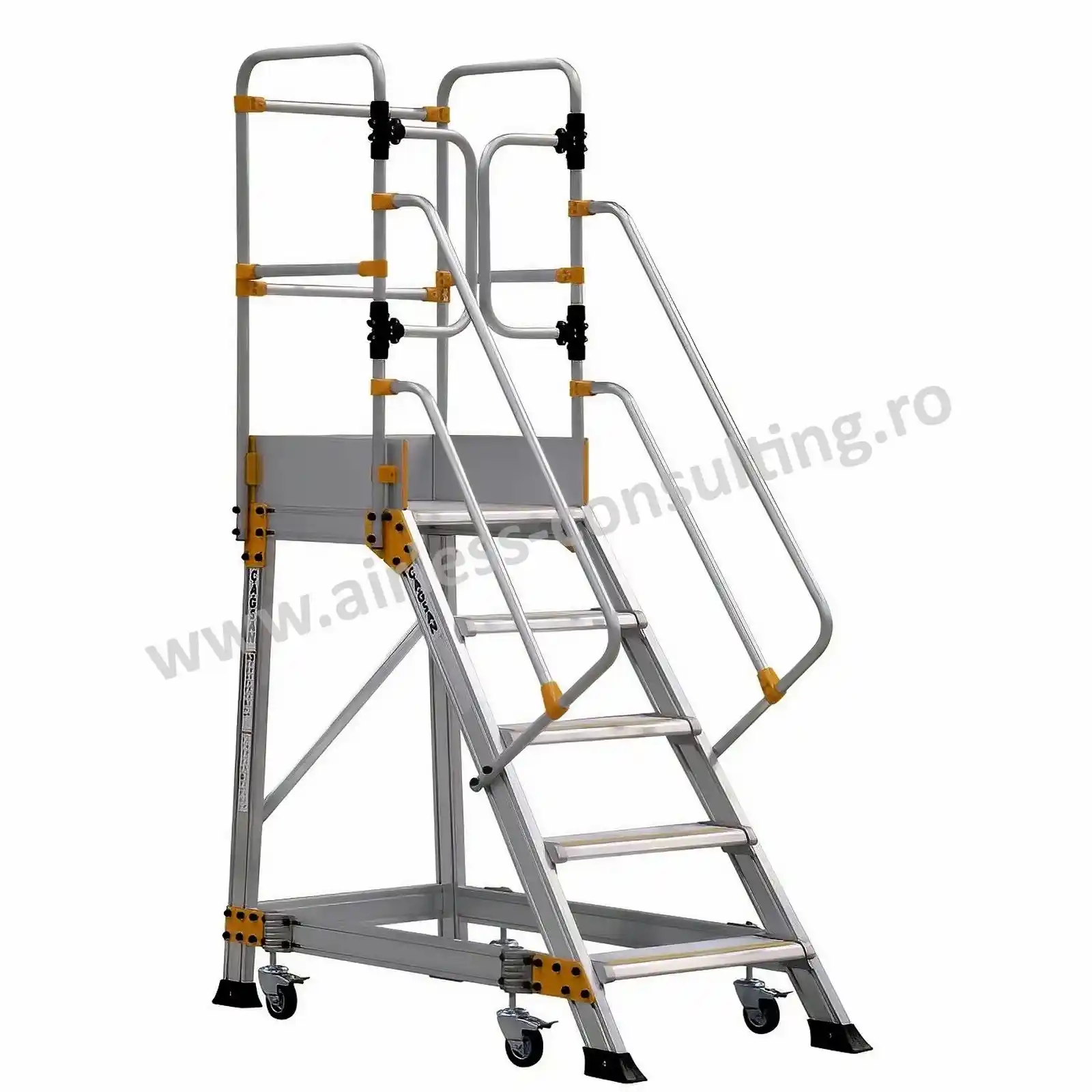 Scari profesionale - Platforma mobila profesionala, aluminiu, Platform EP4, Bisonte, inaltime 3.05 m