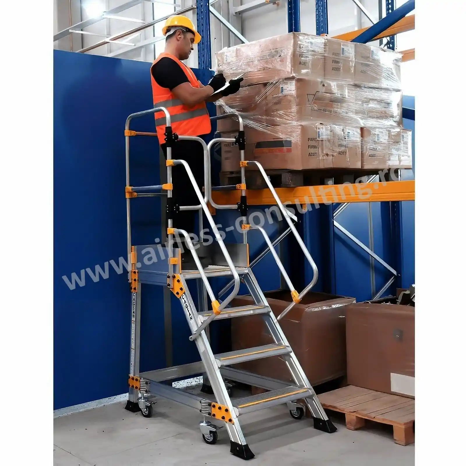 Platforma mobila profesionala, aluminiu, Platform EP4, Bisonte, inaltime 3.05 m [2]