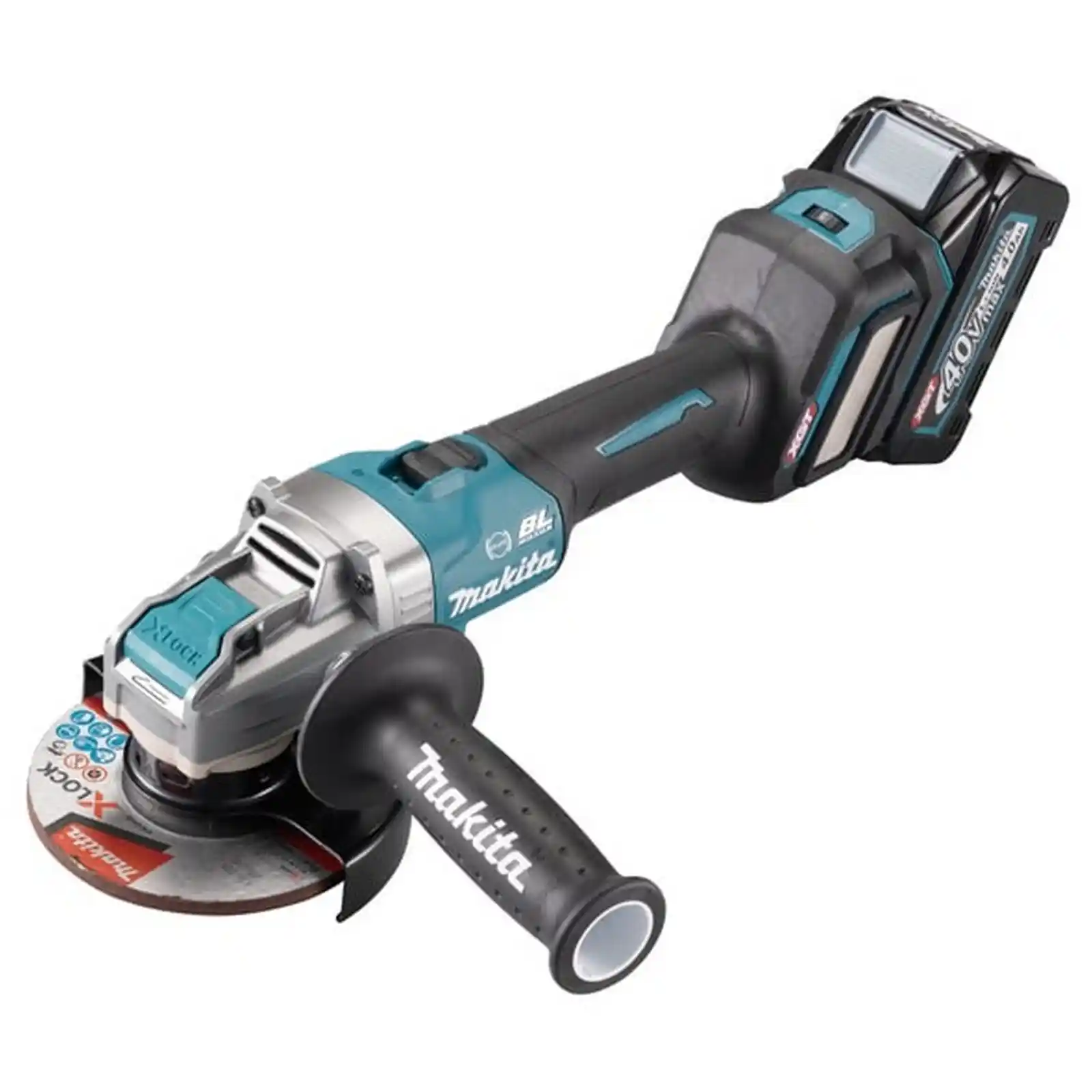 Unelte si scule Makita - Polizor unghiular XGT, 125 mm, livrat cu 2 acumulatori 40Vmax 4.0Ah, Makita