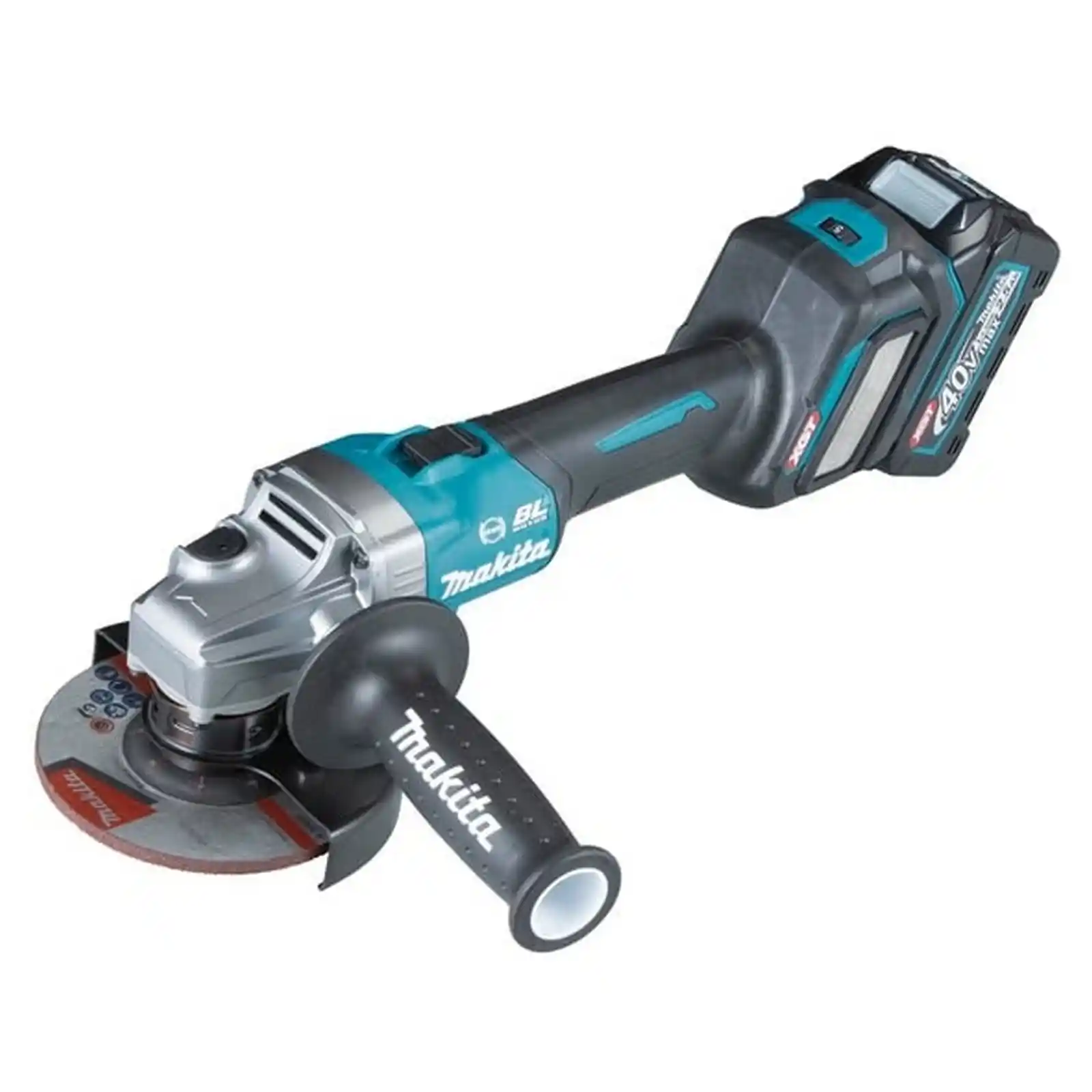 Promotii si oferte - Polizor unghiular XGT 40Vmax, 125 mm, cu 2 acumulatori, Makita