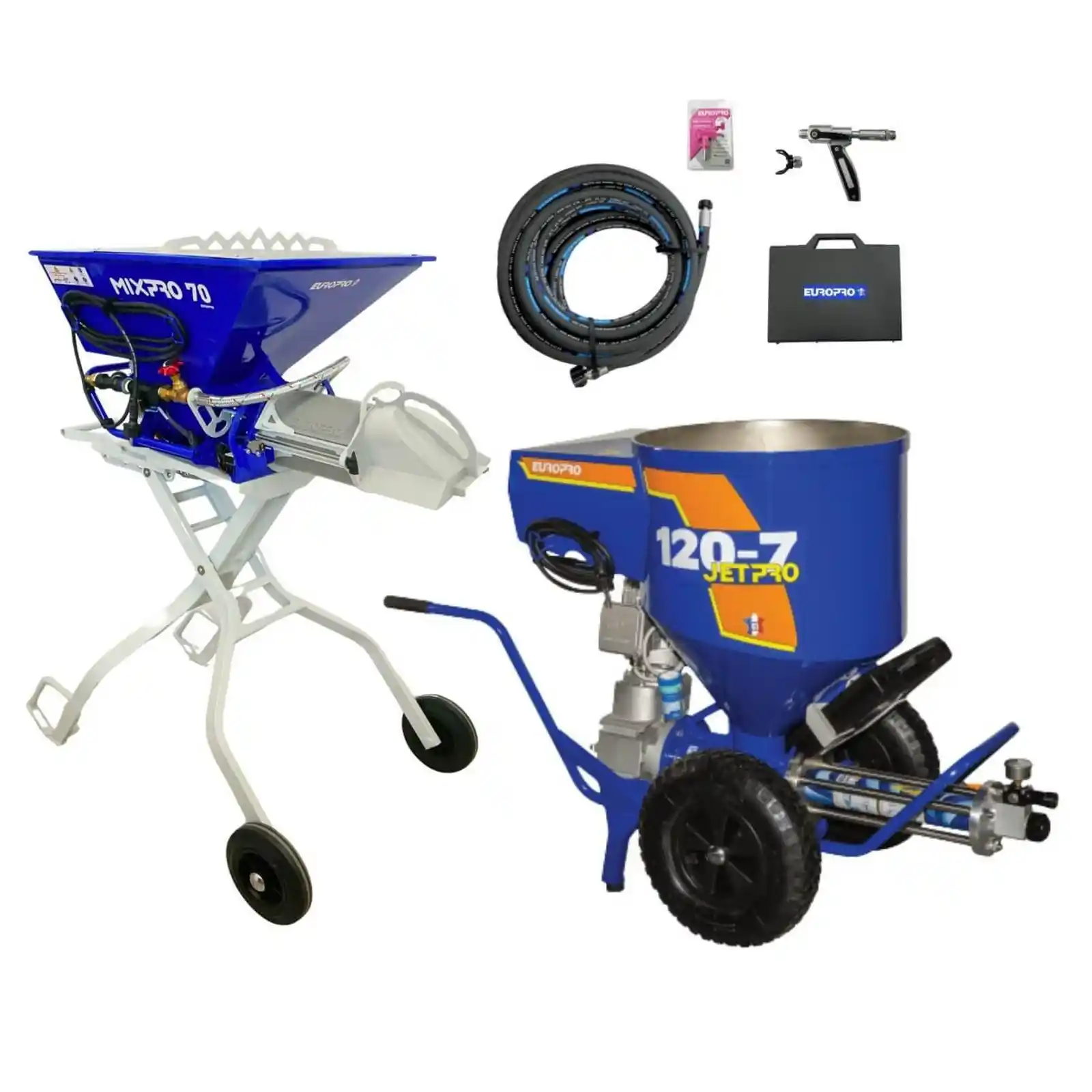Pompe Glet Euromair - Pompa de glet, Euromair, JETPRO 120-7, cu malaxor de materiale Mixpro 70