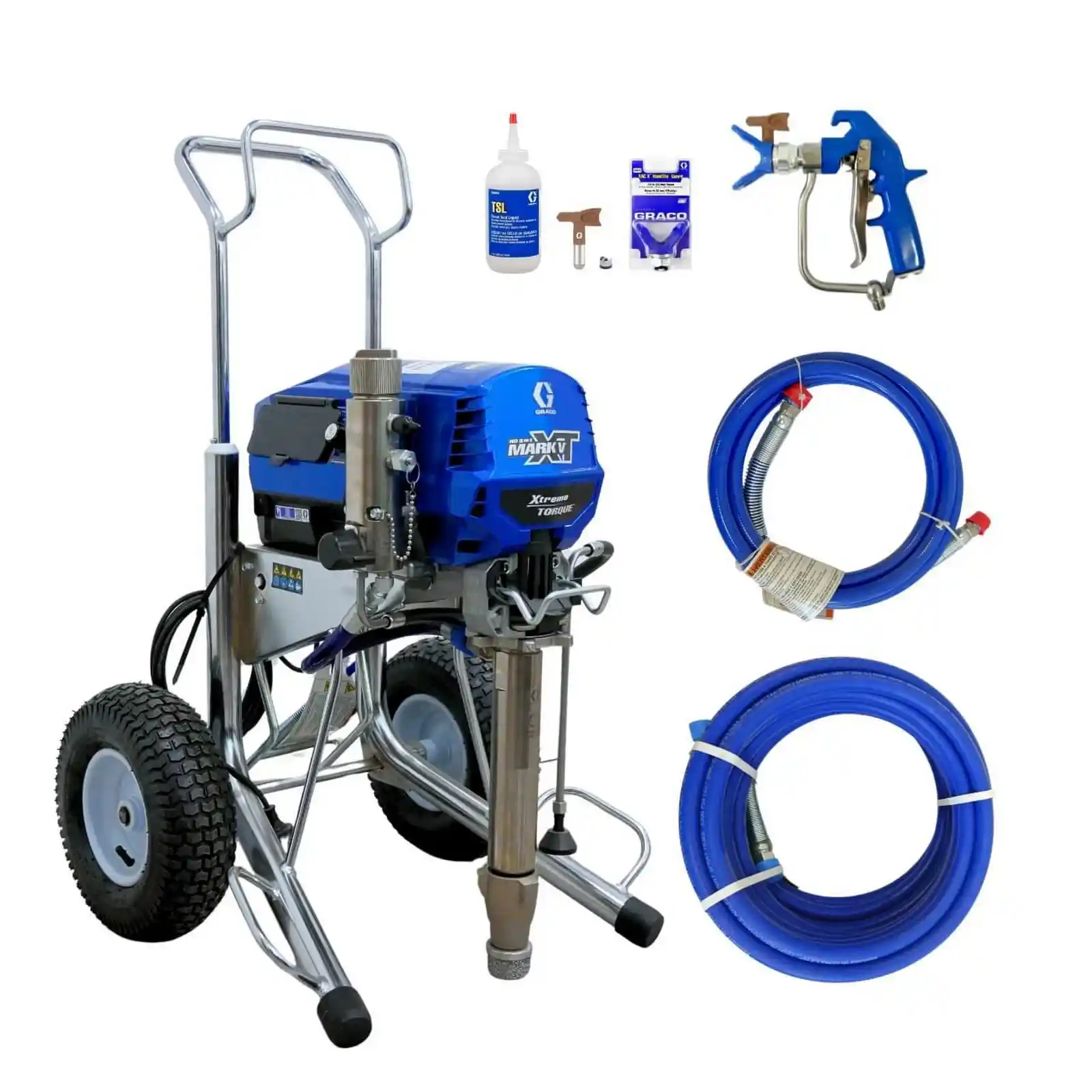 Pompa de Stropit cu Var - Pompa de gletuit, zugravit, mixta, Graco, MARK V XT Standard, airless, 230V