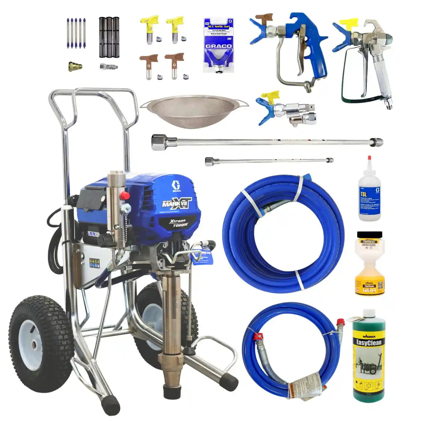 Pompa de Stropit cu Var - Pompa de gletuit, zugravit, mixta, Graco, MARK VII XT, Standard, airless, 230V - Kit Complet