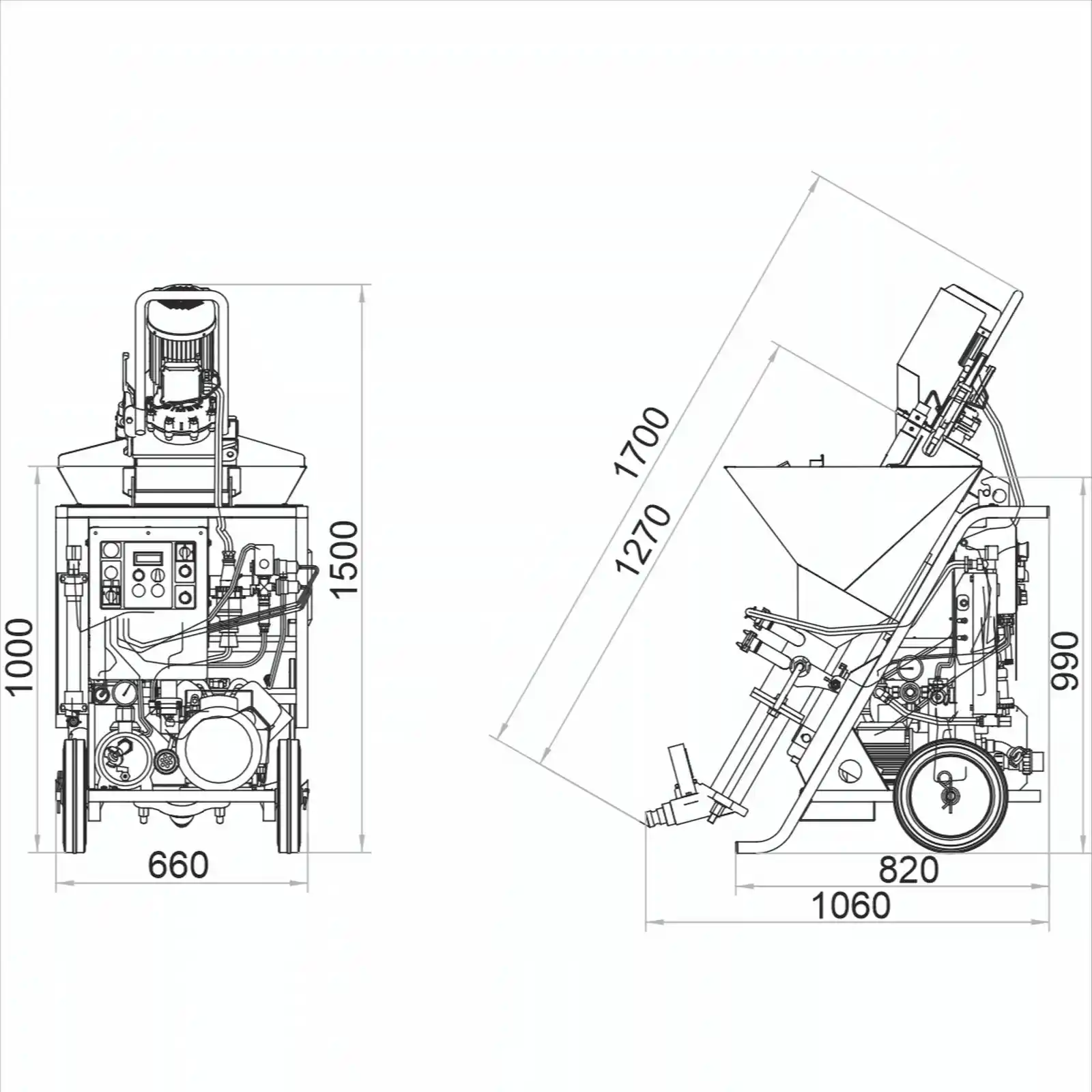 Pompa de tencuit monofazica, IMER Koine 3.1 COAT, 230v, 4.9kW [4]