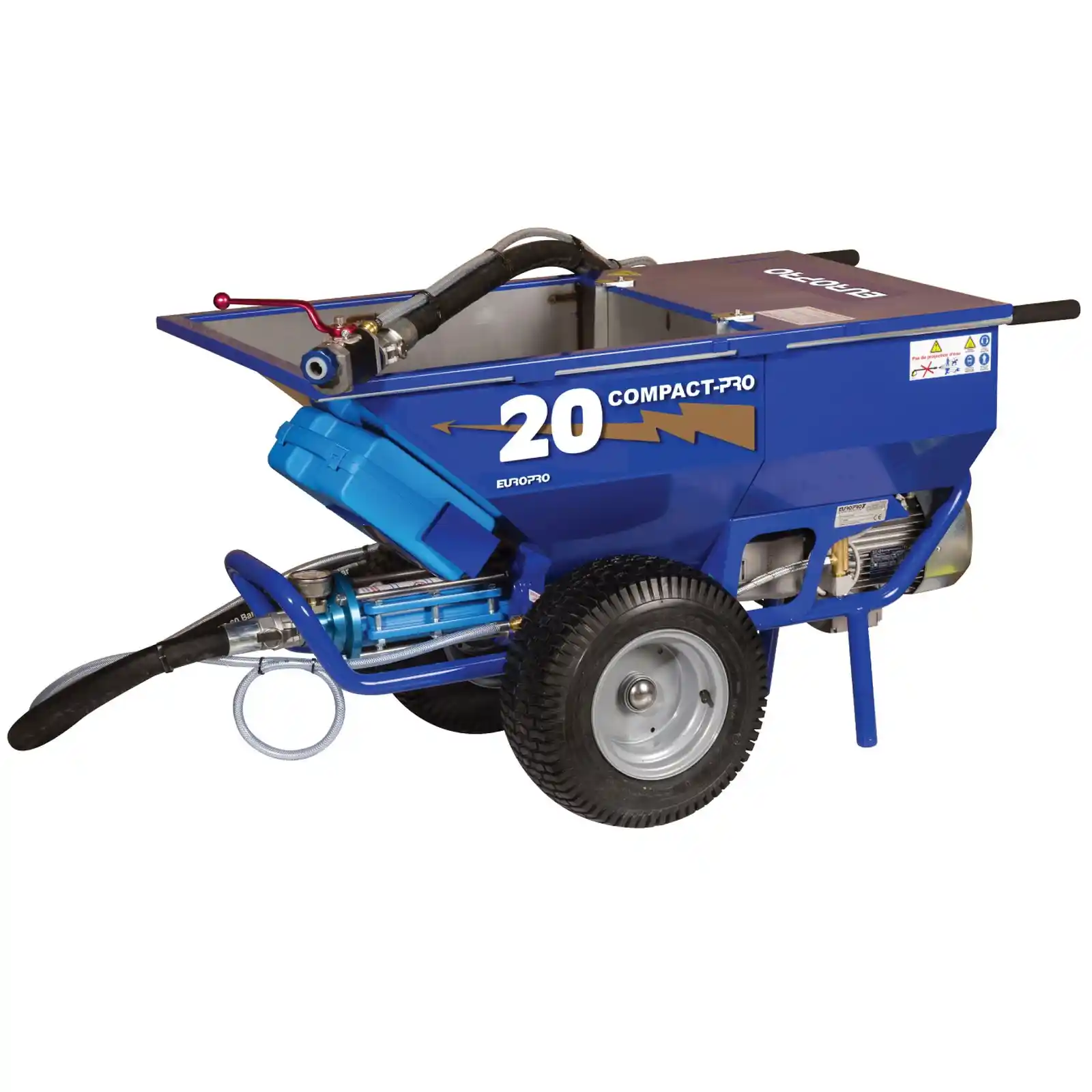 Pompa Manuala de Tencuit - Pompa de tencuit si adezivi, Euromair, COMPACT-PRO 20, 1.5 kW, 230V