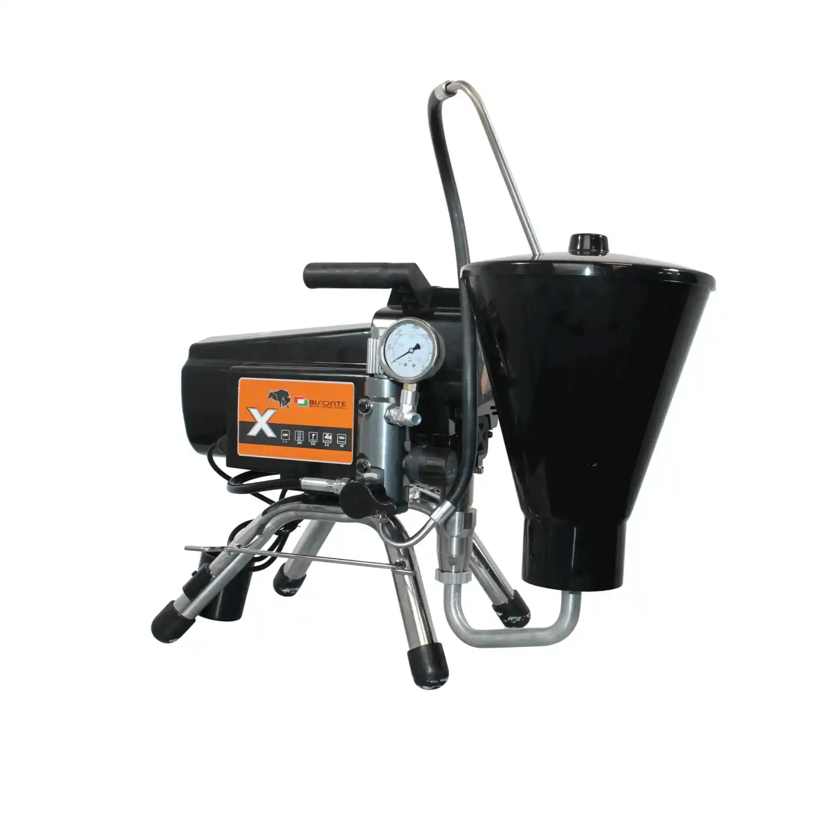 Pompa de zugravit, vopsit, Bisonte, PAZ 20X, debit 2 l/min, pe piston cu cuva inclusa [1]