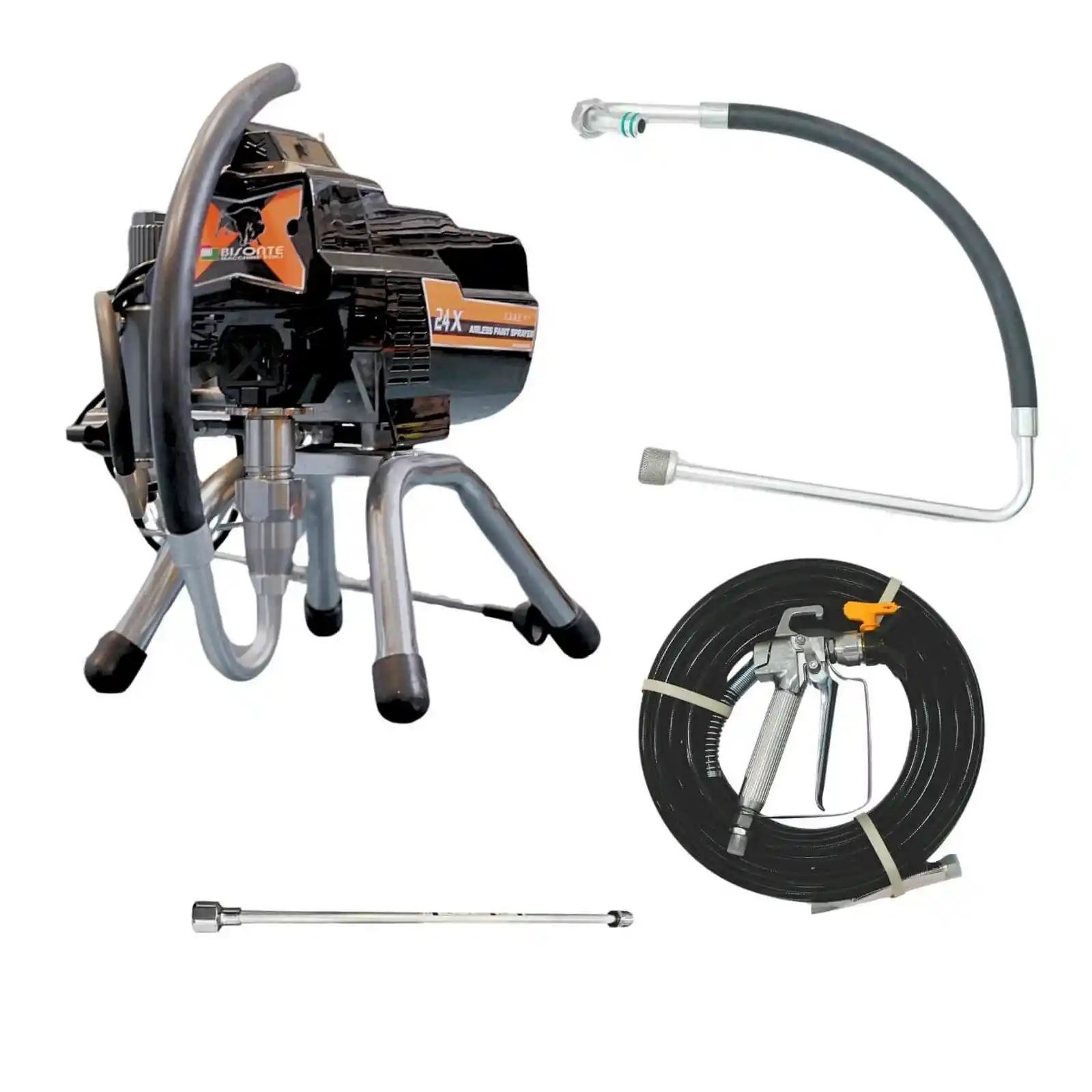 Pompe pe Piston - Pompa de zugravit, vopsit, Bisonte, PAZ 24X, debit 2.4 l/min, pe piston