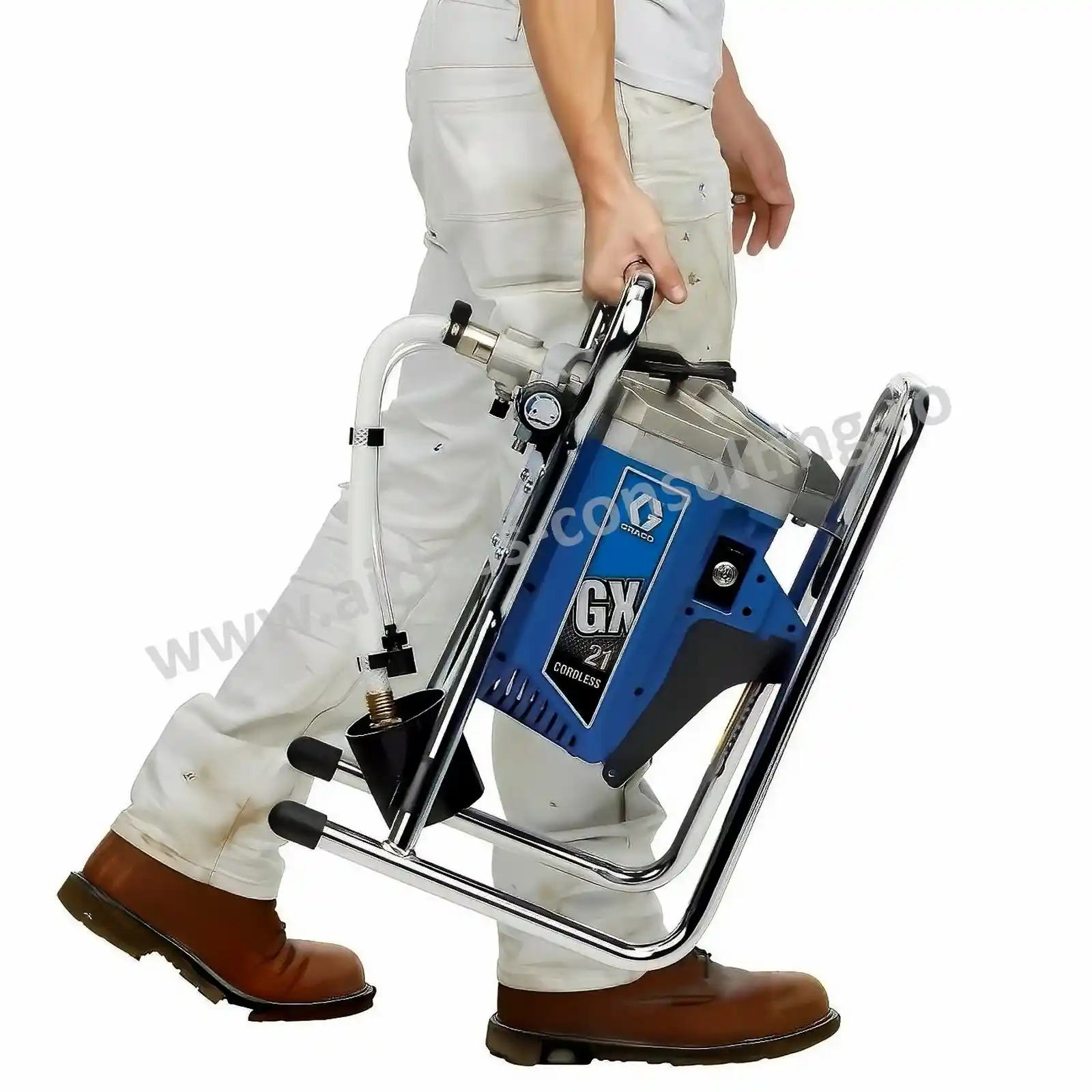 Pompa de zugravit, vopsit, Graco, GX 21, 1.8 l/min, cu acumulator DEWALT 18V [5]