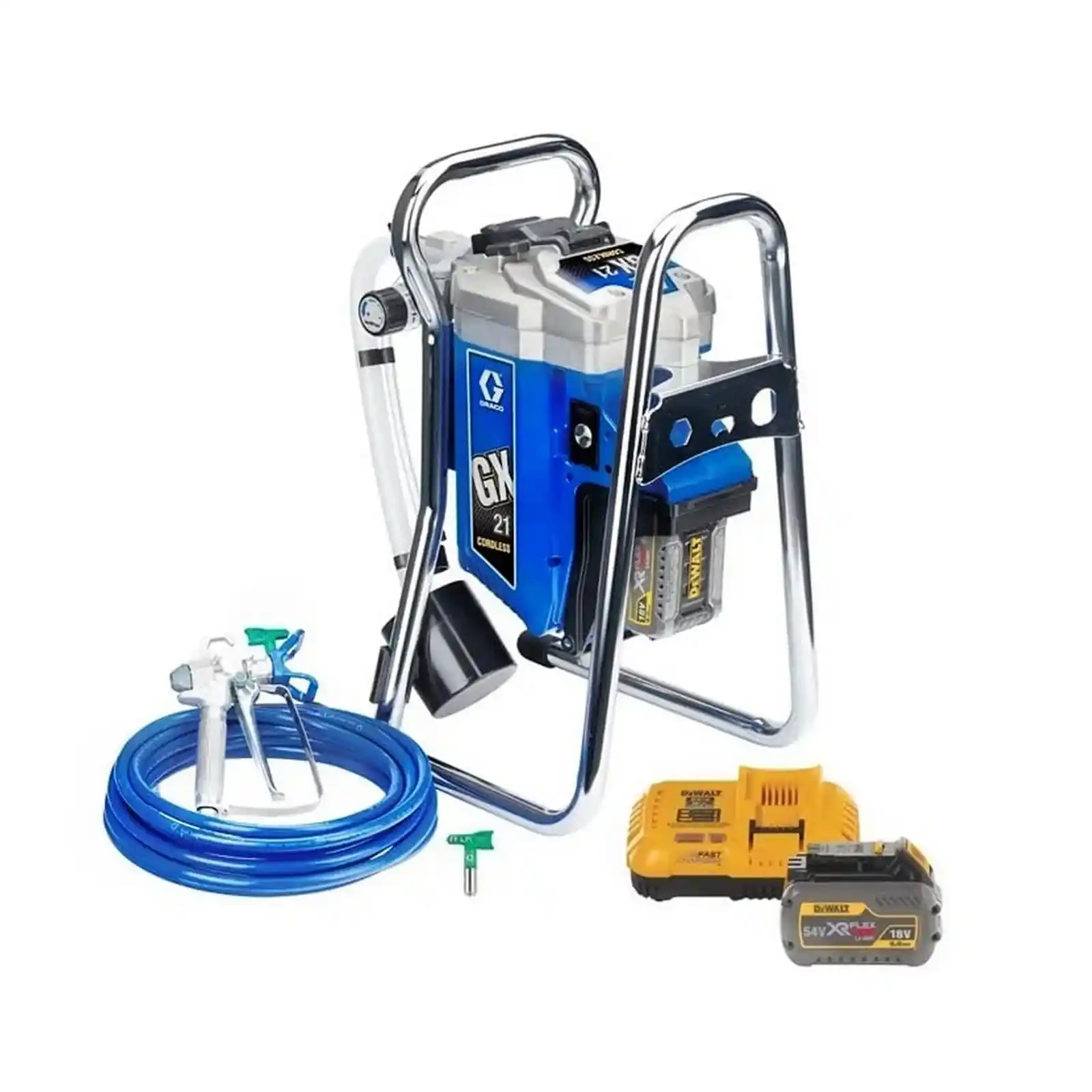 Pompa de Zugravit cu Var Manuala - Pompa de zugravit, vopsit, Graco, GX 21, 1.8 l/min, cu acumulator DEWALT 18V