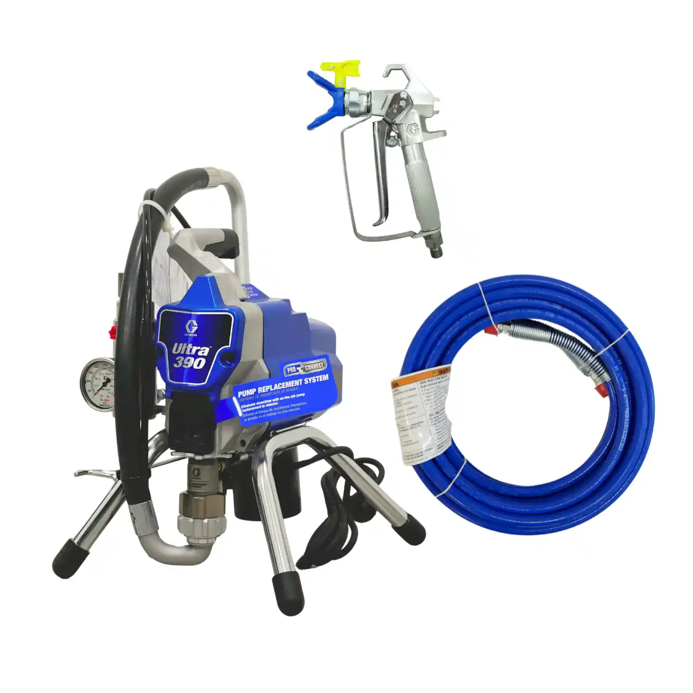 Pompa de Zugravit cu Var Manuala - Pompa de zugravit, vopsit, Graco ULTRA 390 Stand, airless, 230V